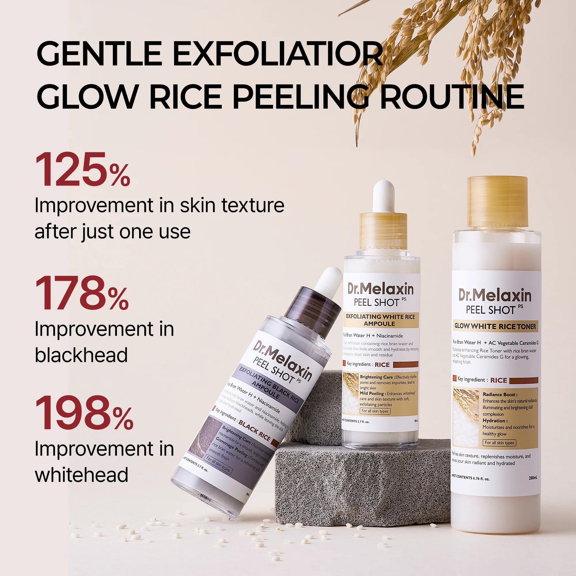 Línea de arroz Peel Shot Glow