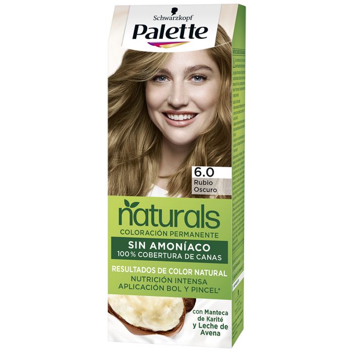 Palette Naturals Coloración Permanente Sin Amoniaco Tintes sin amoníaco