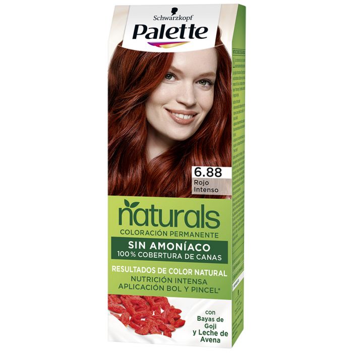 Palette Naturals Coloración Permanente Sin Amoniaco Tintes sin amoníaco
