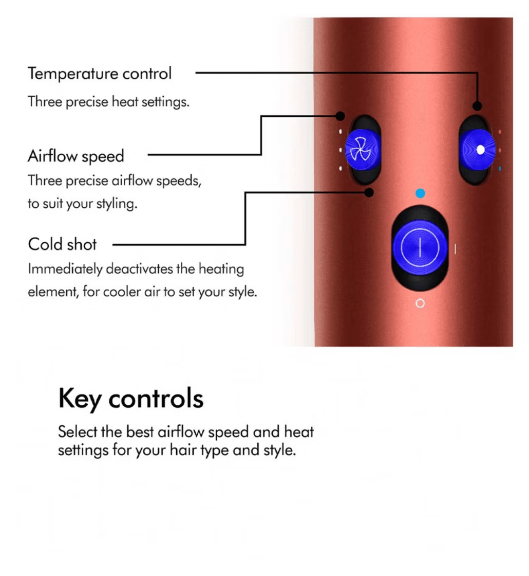 Secador y moldeador multiusos Dyson Airwrap id™ - Liso y ondulado (ciruela jaspe)