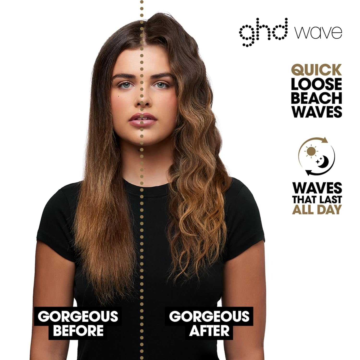 Onduladora profesional de triple barril GHD wave