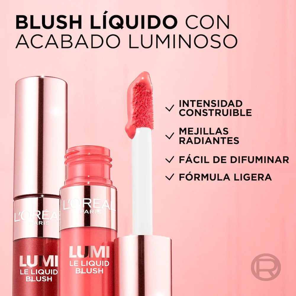 Colorete Glotion Líquido Rubor Lumi - L'Oréal Paris