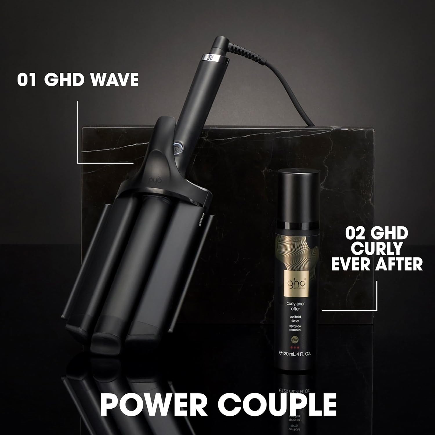 Onduladora profesional de triple barril GHD wave