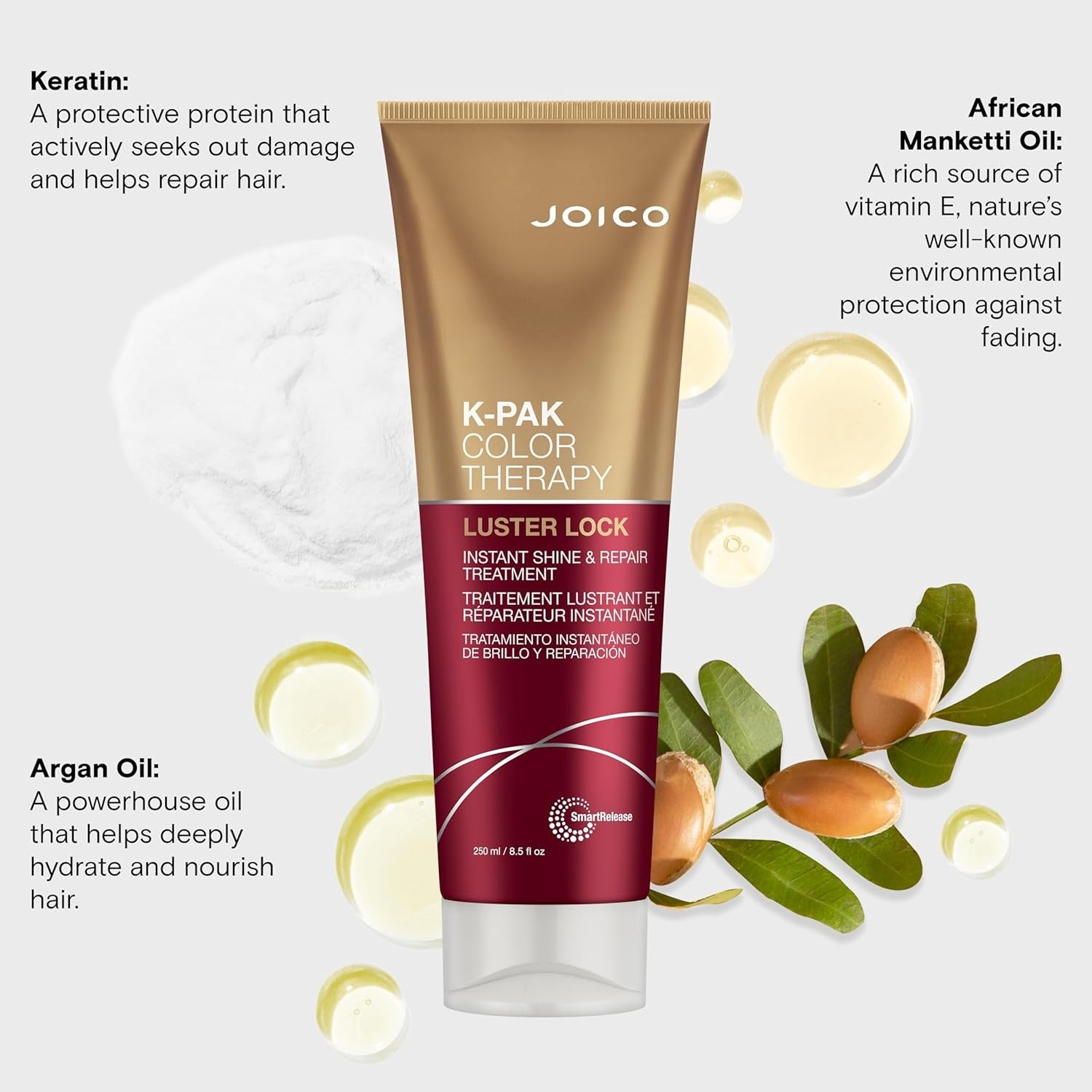 Joico K-Pak Color Therapy Luster Lock Tratamiento de brillo y reparación instantáneos