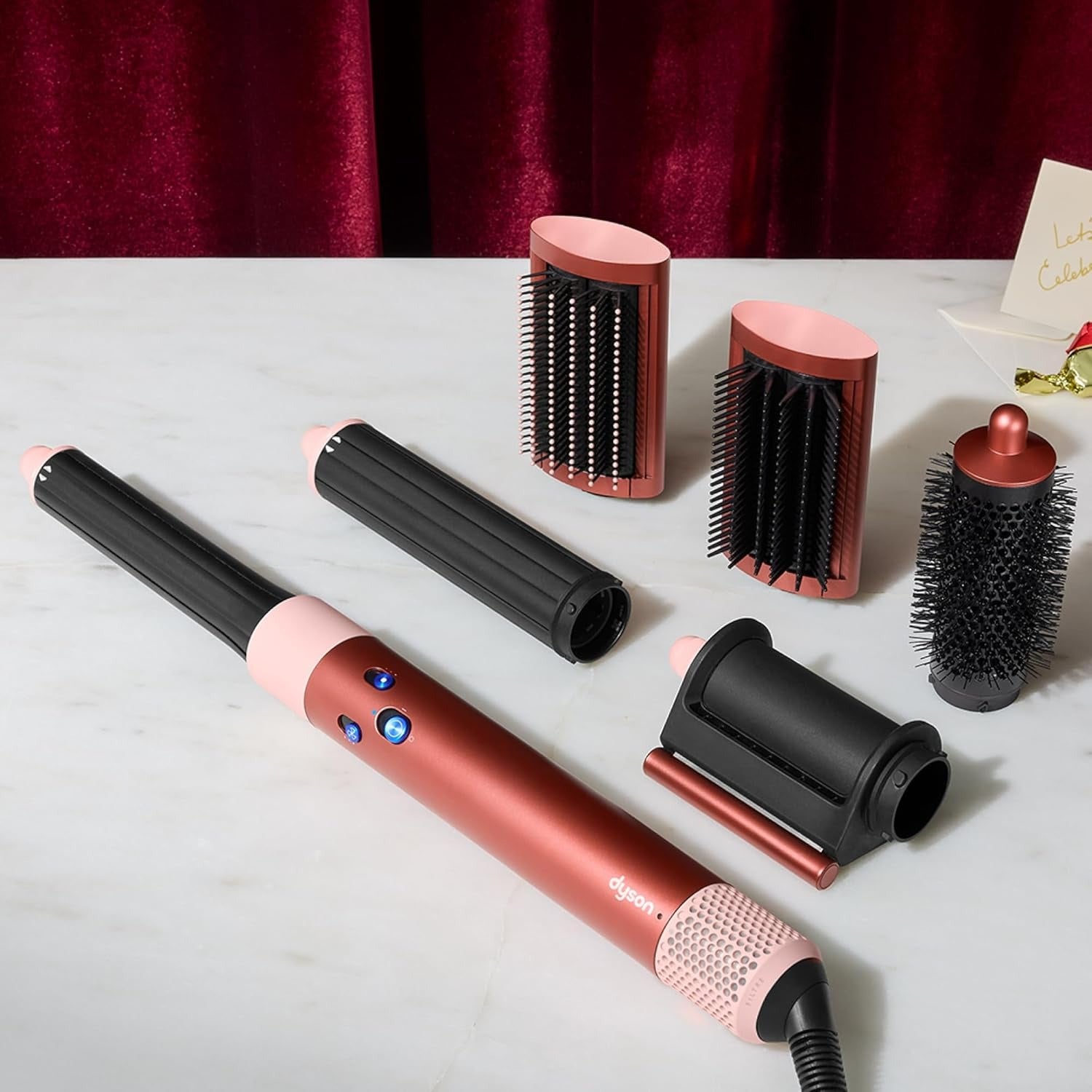 Secador y moldeador multiusos Dyson Airwrap id™ - Liso y ondulado (ciruela jaspe)