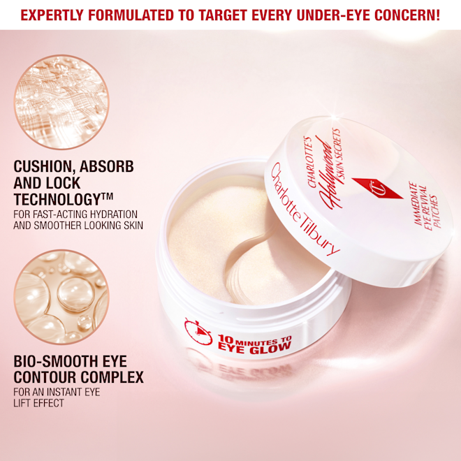 Parches para ojos de revitalización inmediata de Charlotte Tilbury (60 unidades)
