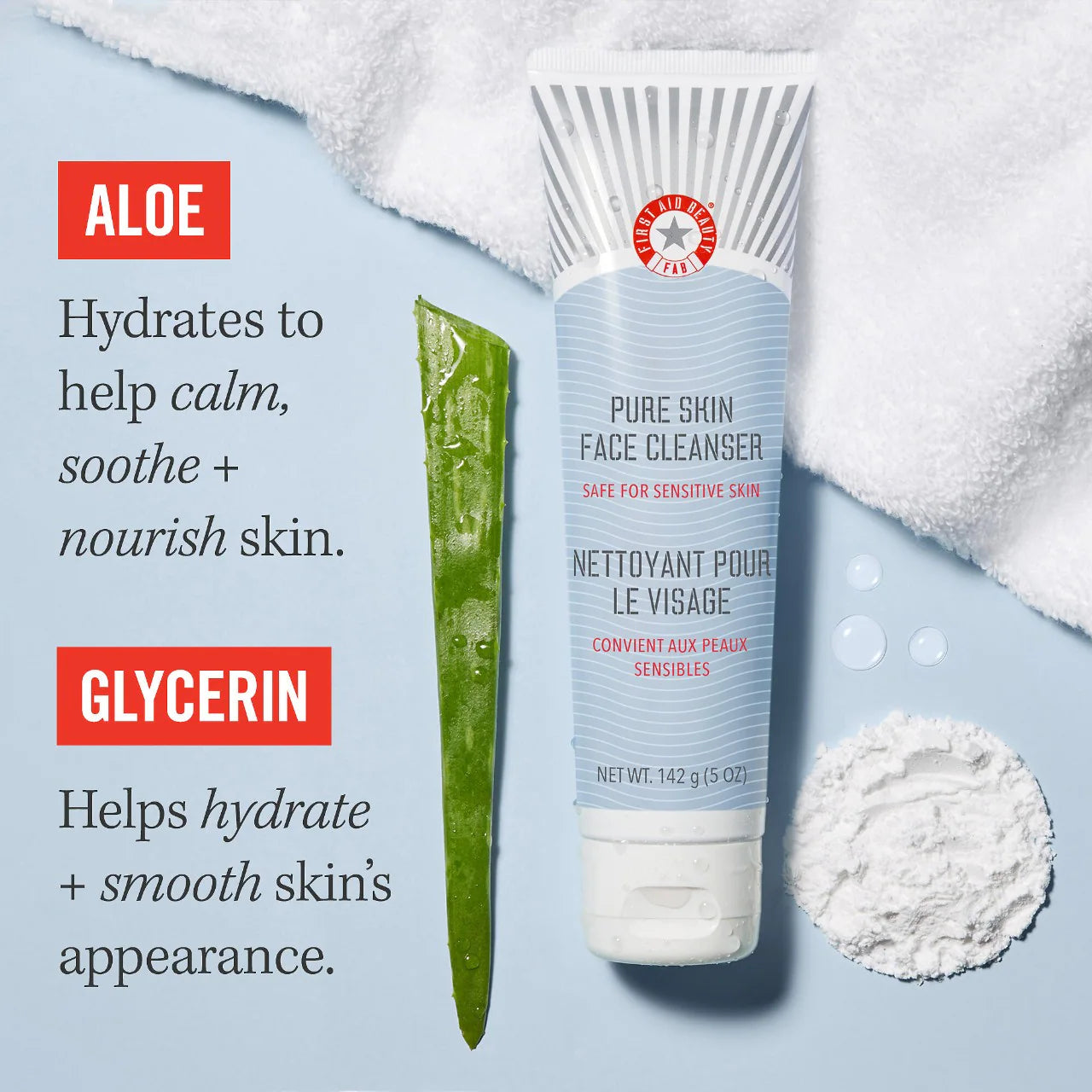 Limpiador facial Pure Skin: limpiador hidratante suave