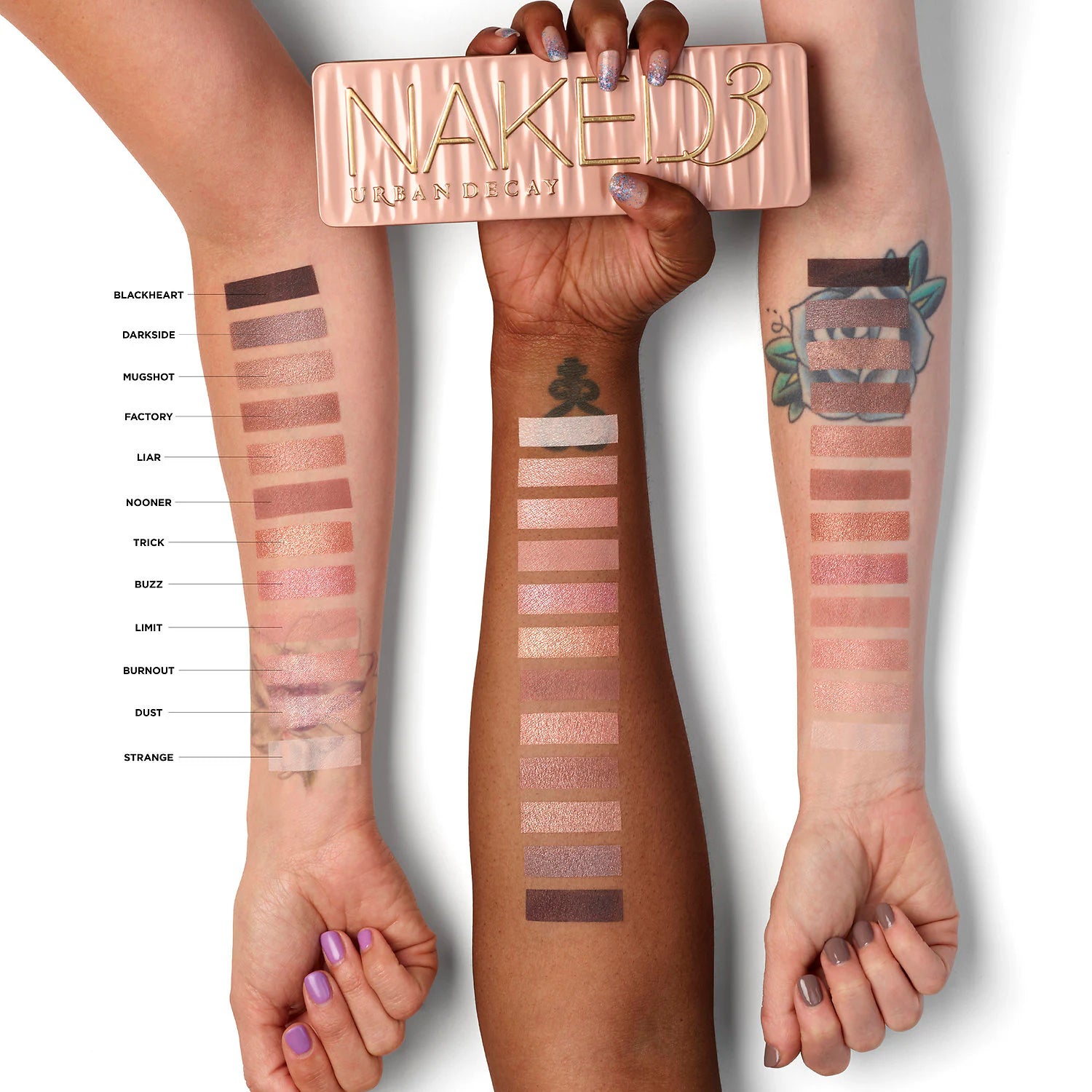 Paleta de sombras de ojos Naked3 Soft Pink