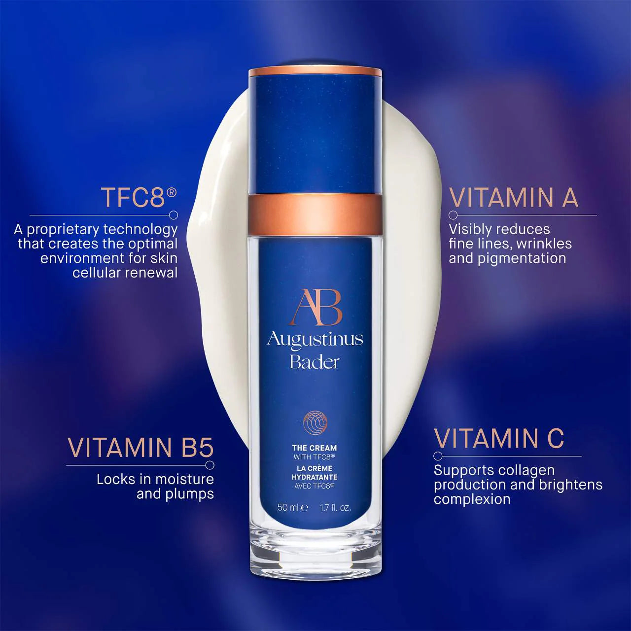La crema con humectante facial TFC8®