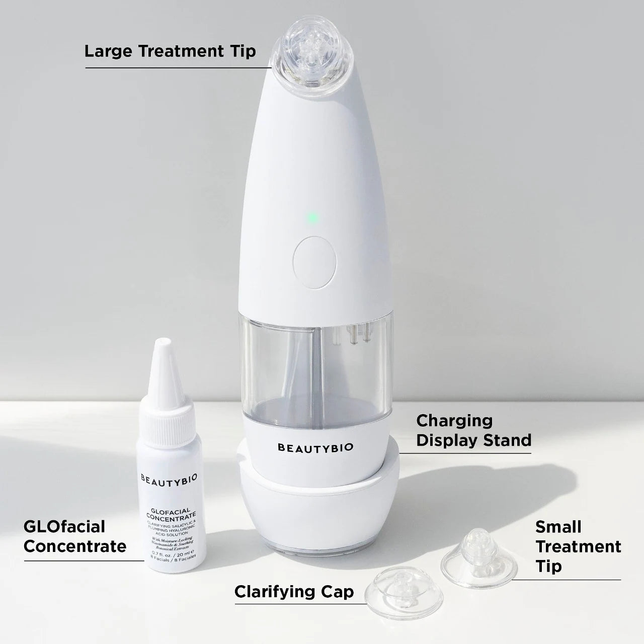 Limpiador de poros GLOfacial Hydro-Infusion + Herramienta clarificadora con LED azul