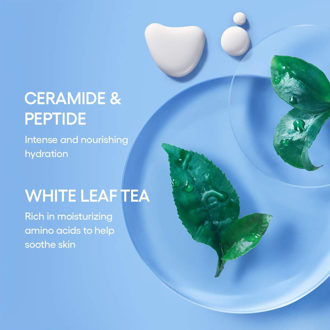 Tónico y humectante rellenable en crema con ceramidas y péptidos