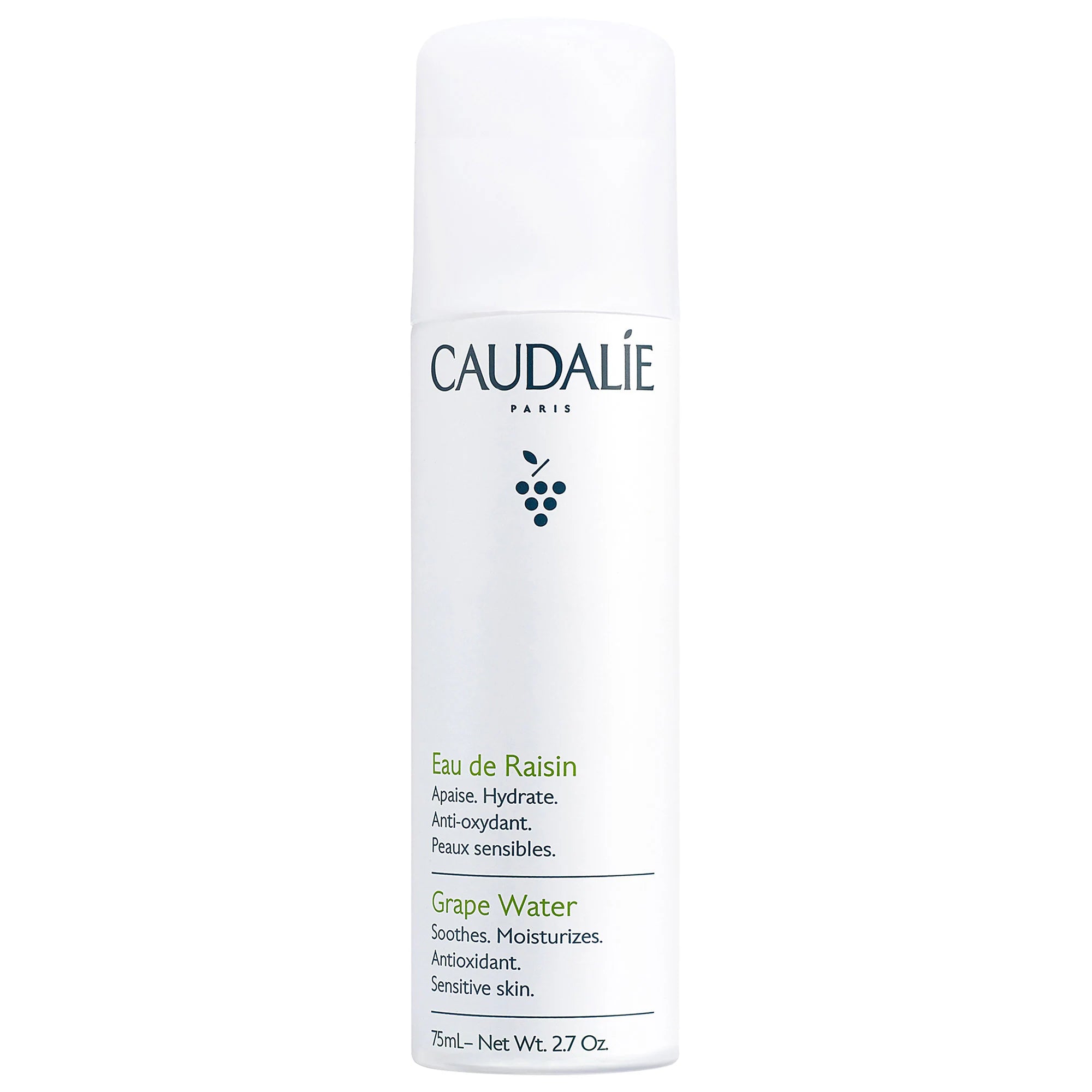 Mini bruma facial hidratante de agua de uva
