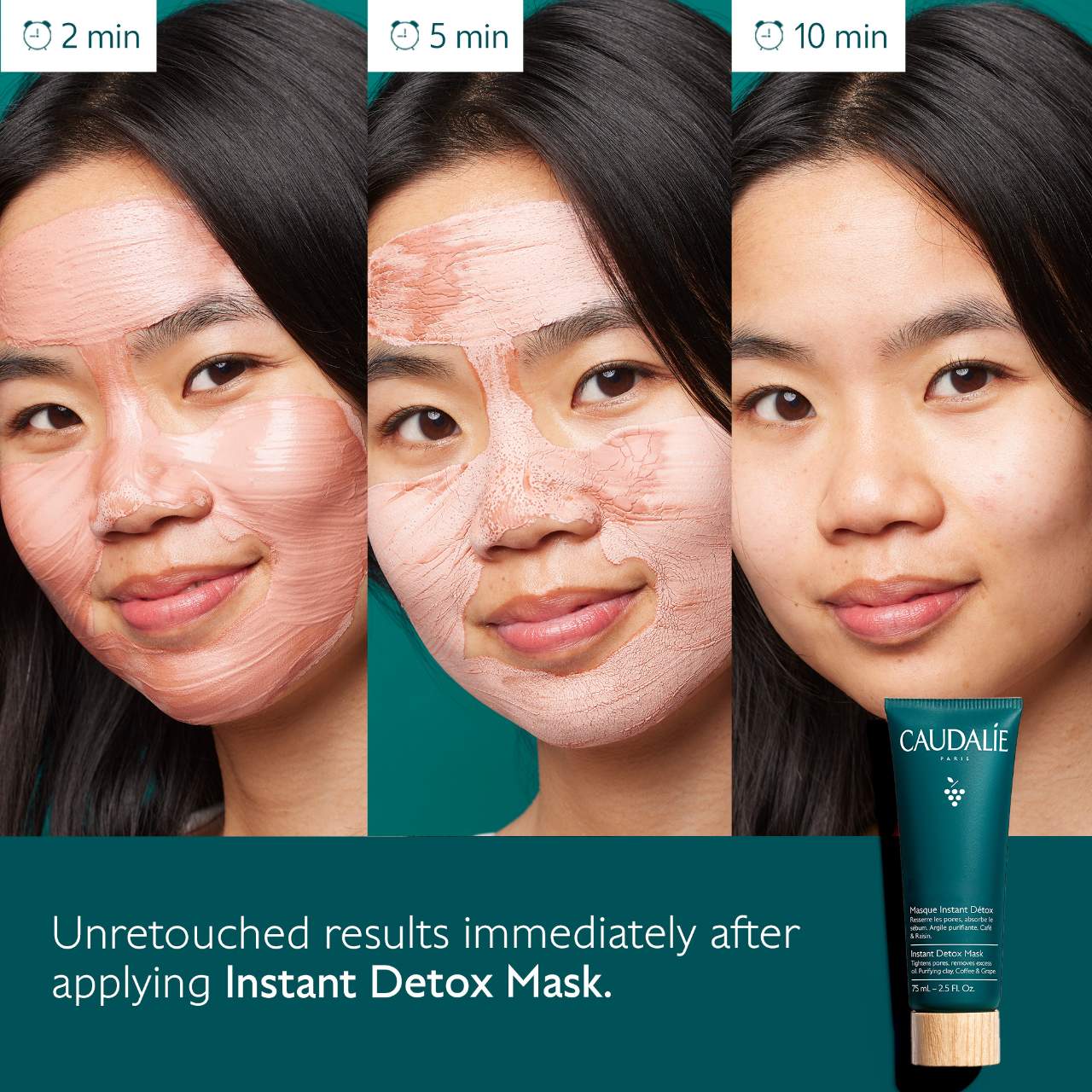 Mascarilla desintoxicante instantánea que minimiza los poros