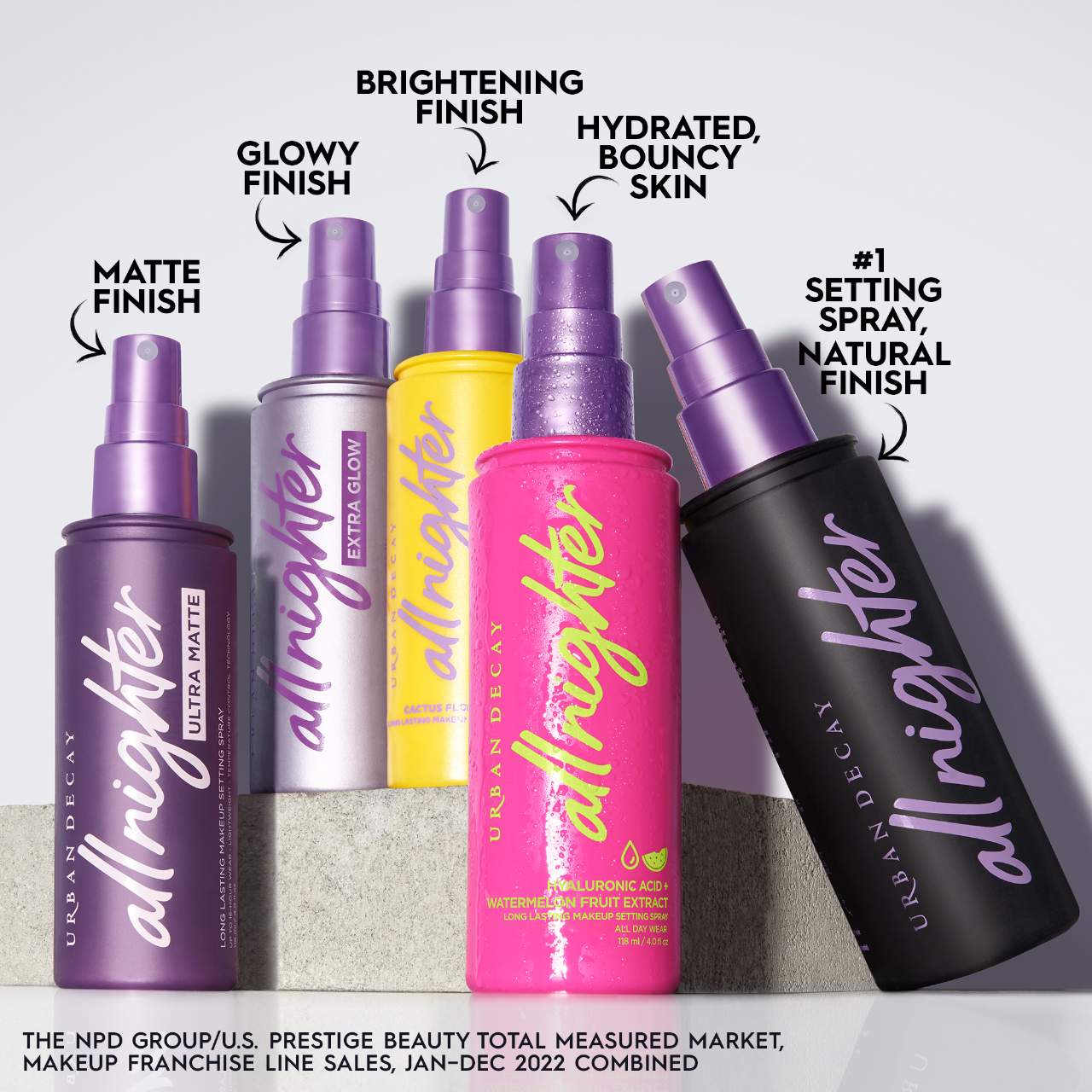 Spray fijador de maquillaje resistente al agua All Nighter
