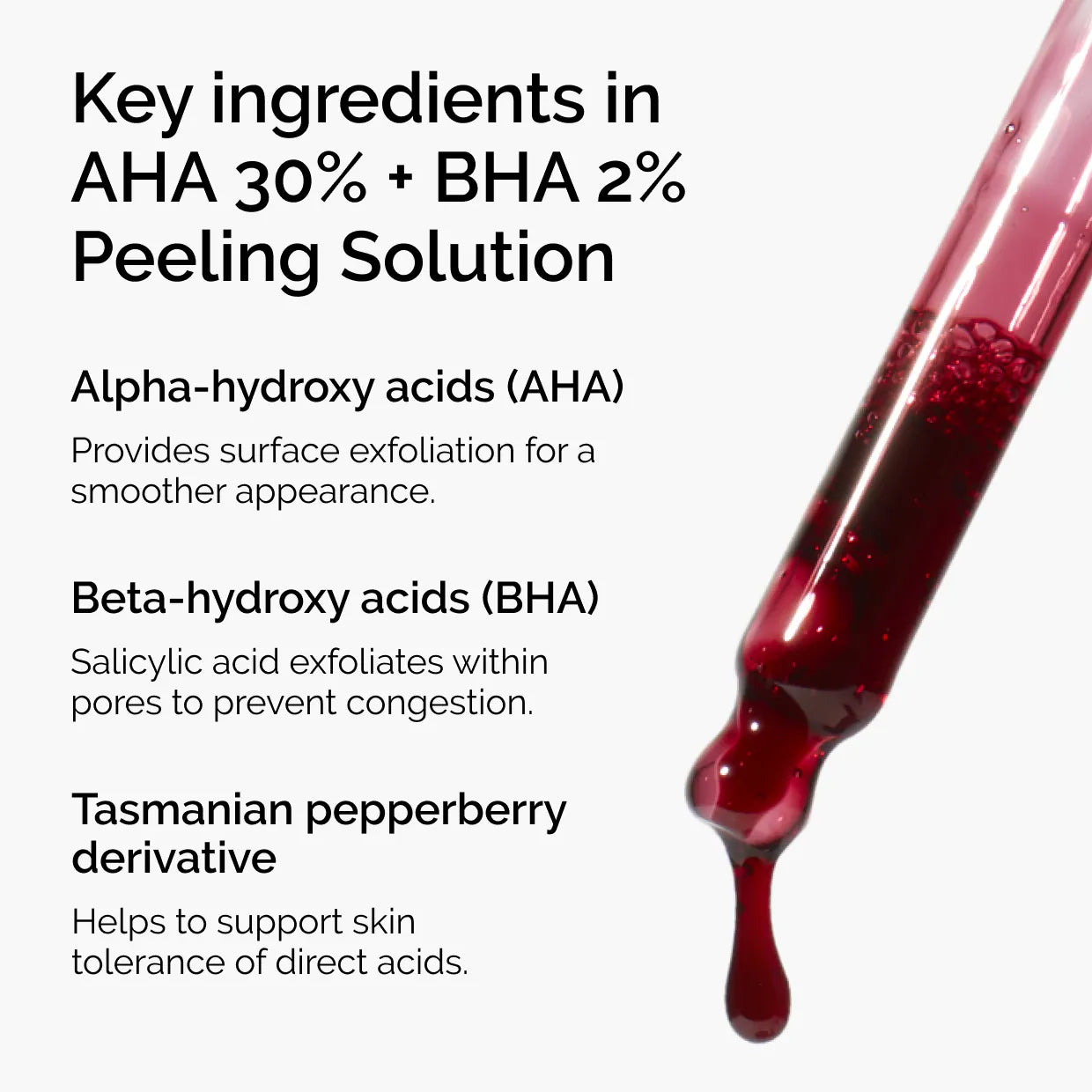 Solución exfoliante y renovadora AHA 30% + BHA 2%