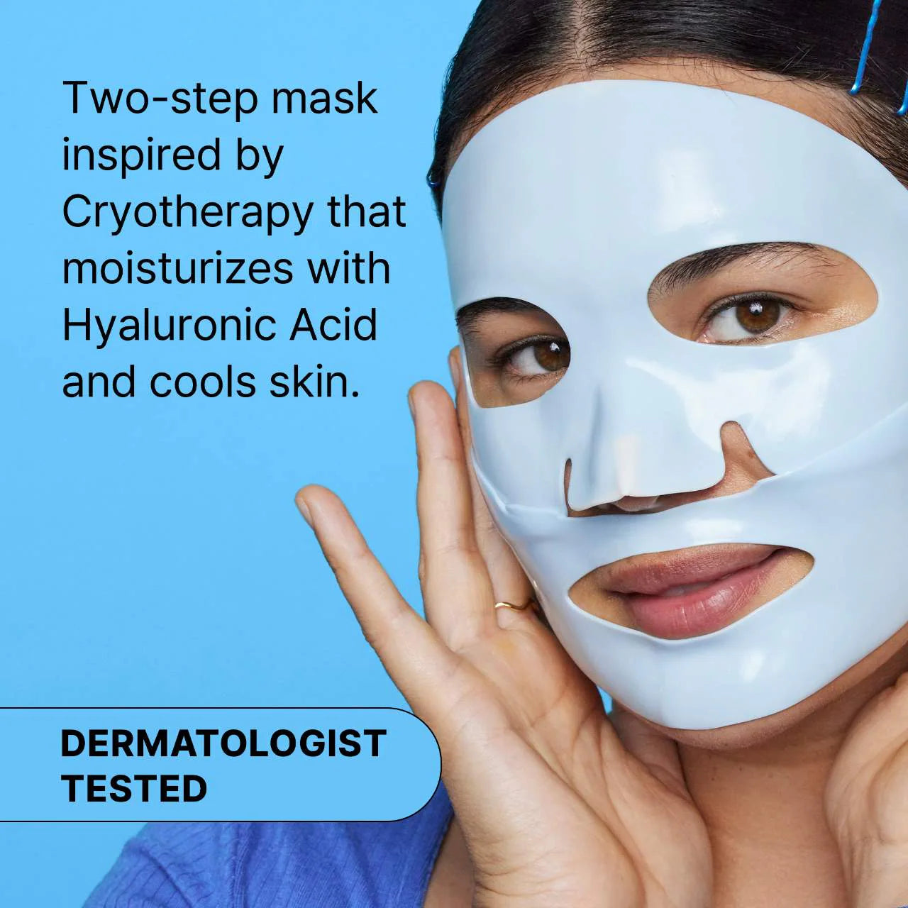 Mascarilla facial Cryo Rubber™ con ácido hialurónico