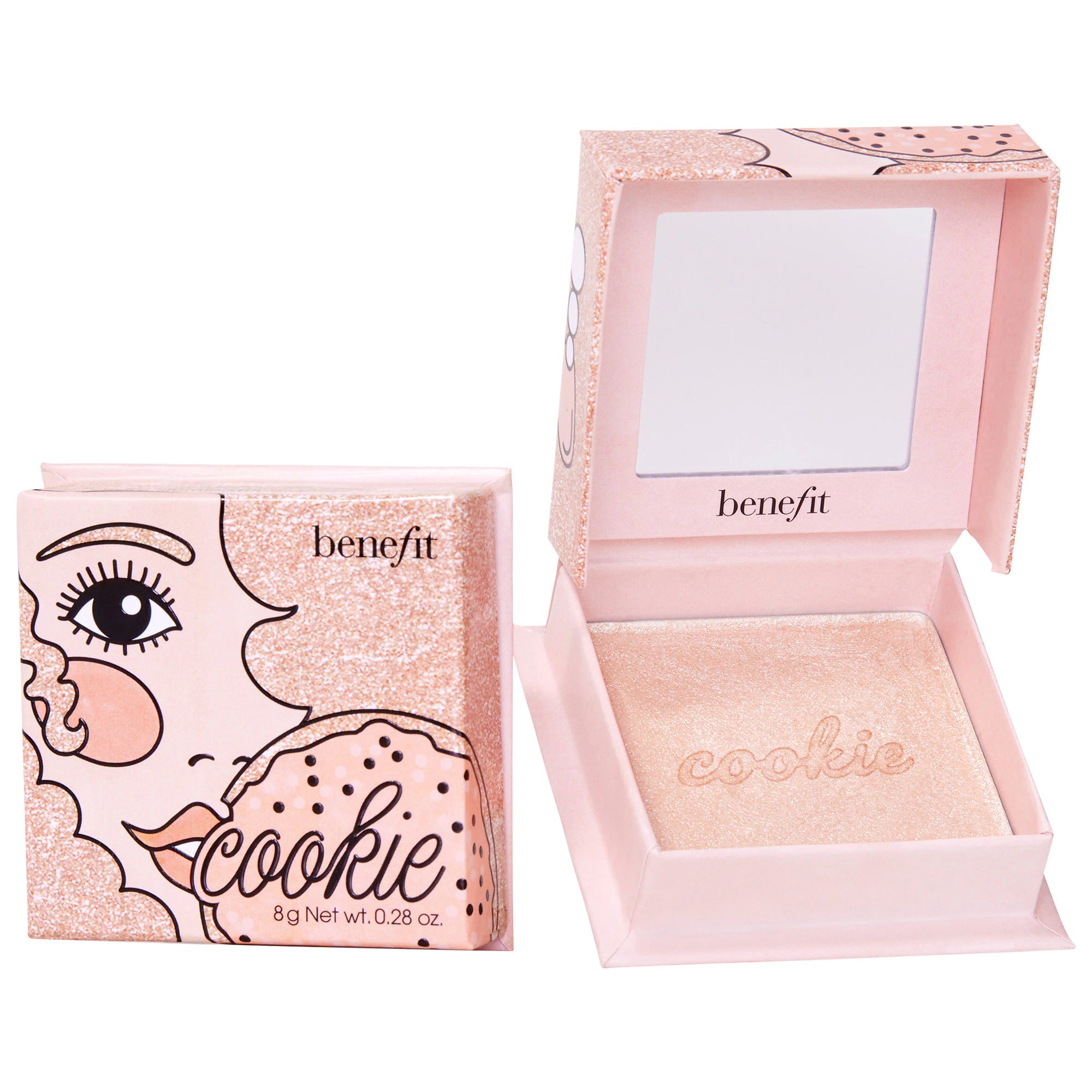 Iluminadores en polvo con acabado brillante Cookie and Tickle