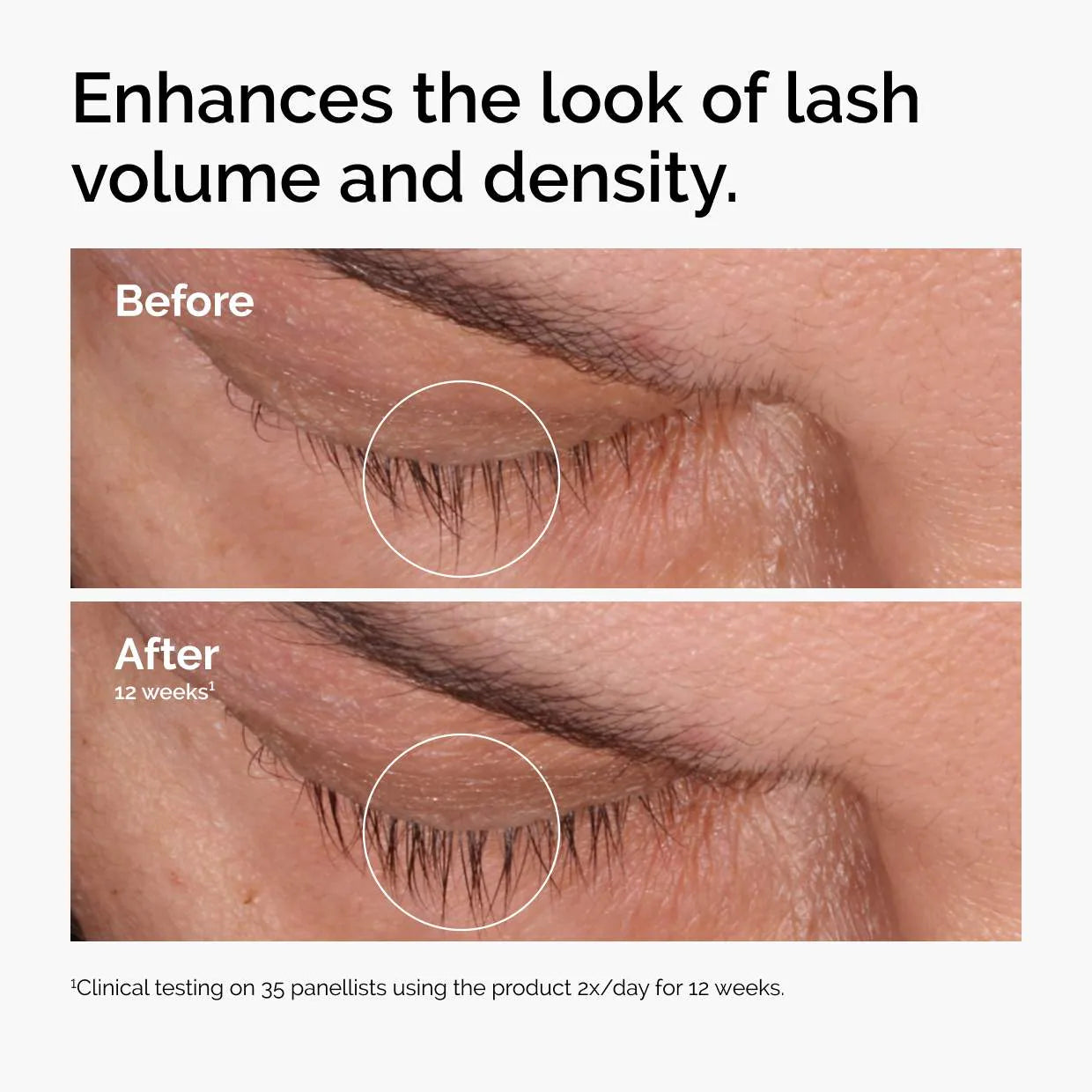 Suero multipéptido para pestañas y cejas