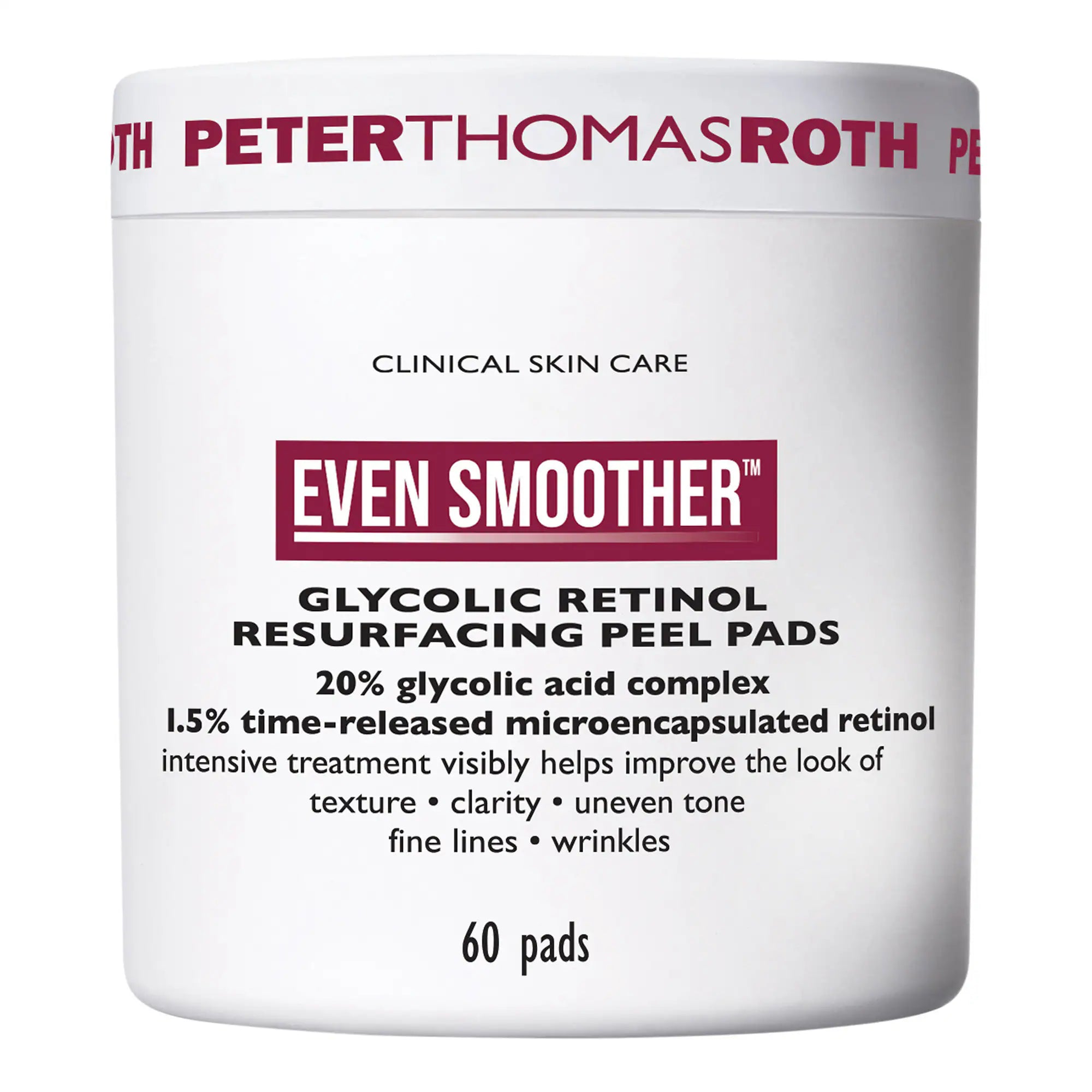 Almohadillas exfoliantes renovadoras con retinol glicólico Even Smoother™