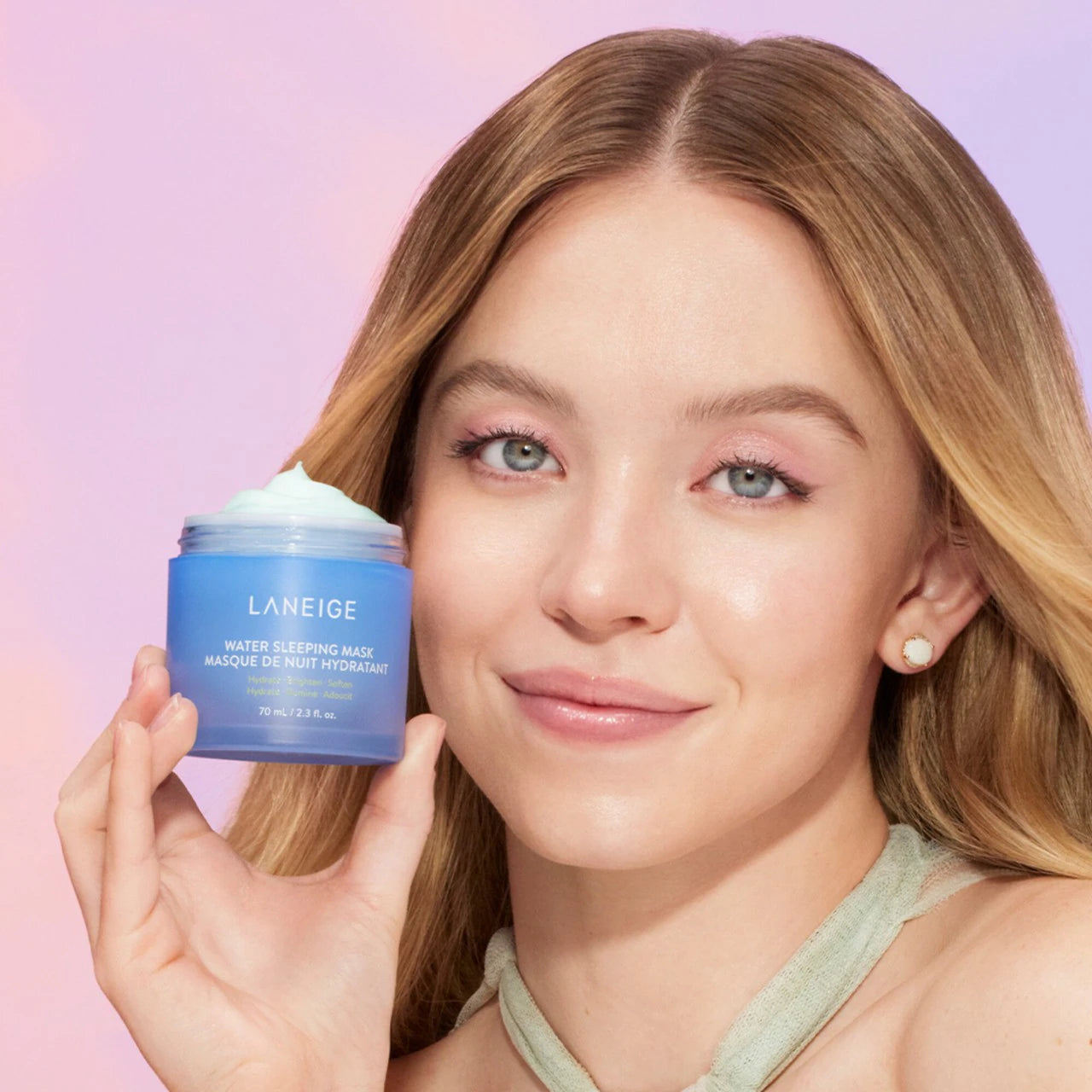 Mascarilla de agua para dormir con niacinamida y escualano