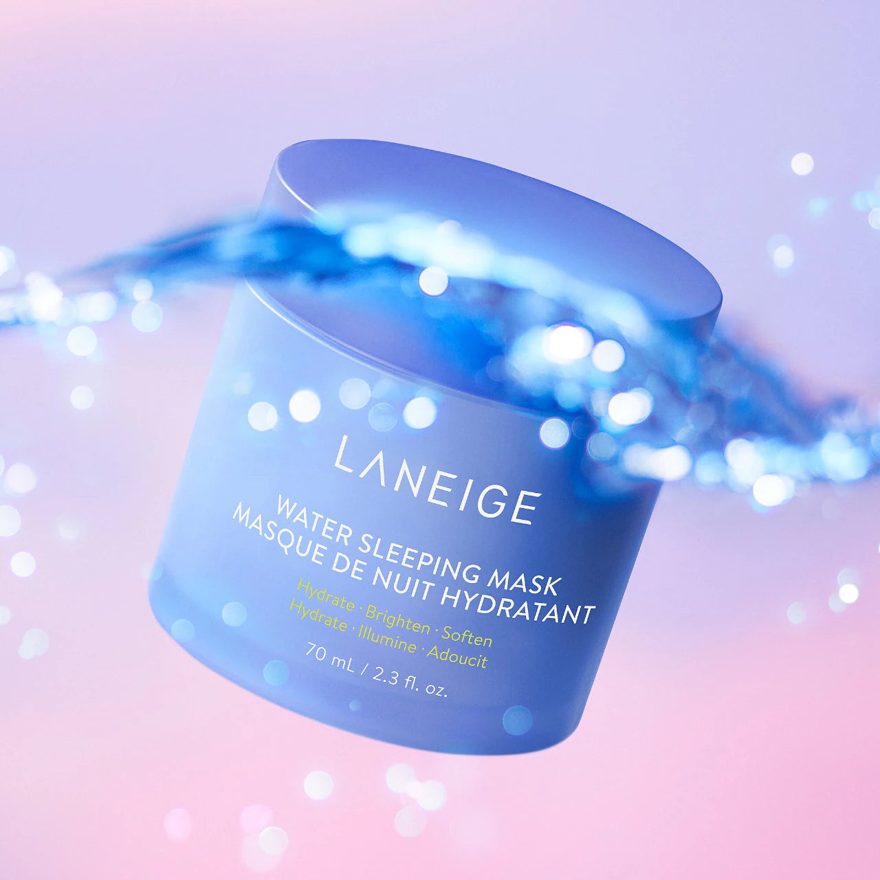 Mascarilla de agua para dormir con niacinamida y escualano