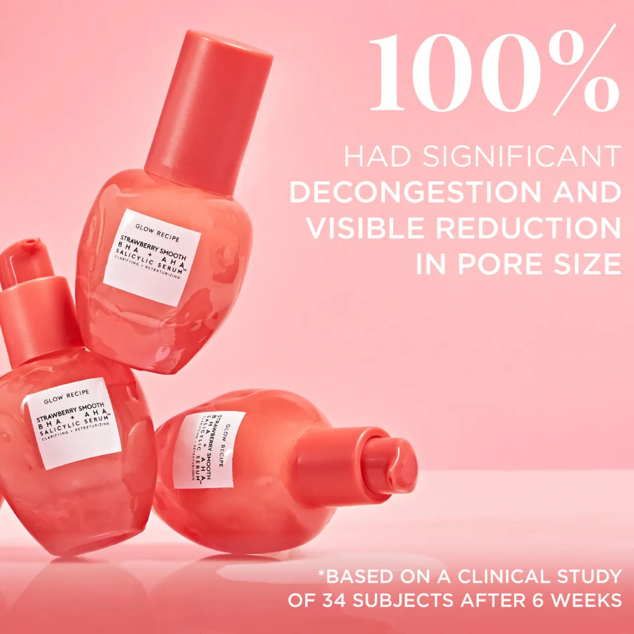 Suero de ácido salicílico BHA + AHA Strawberry Smooth