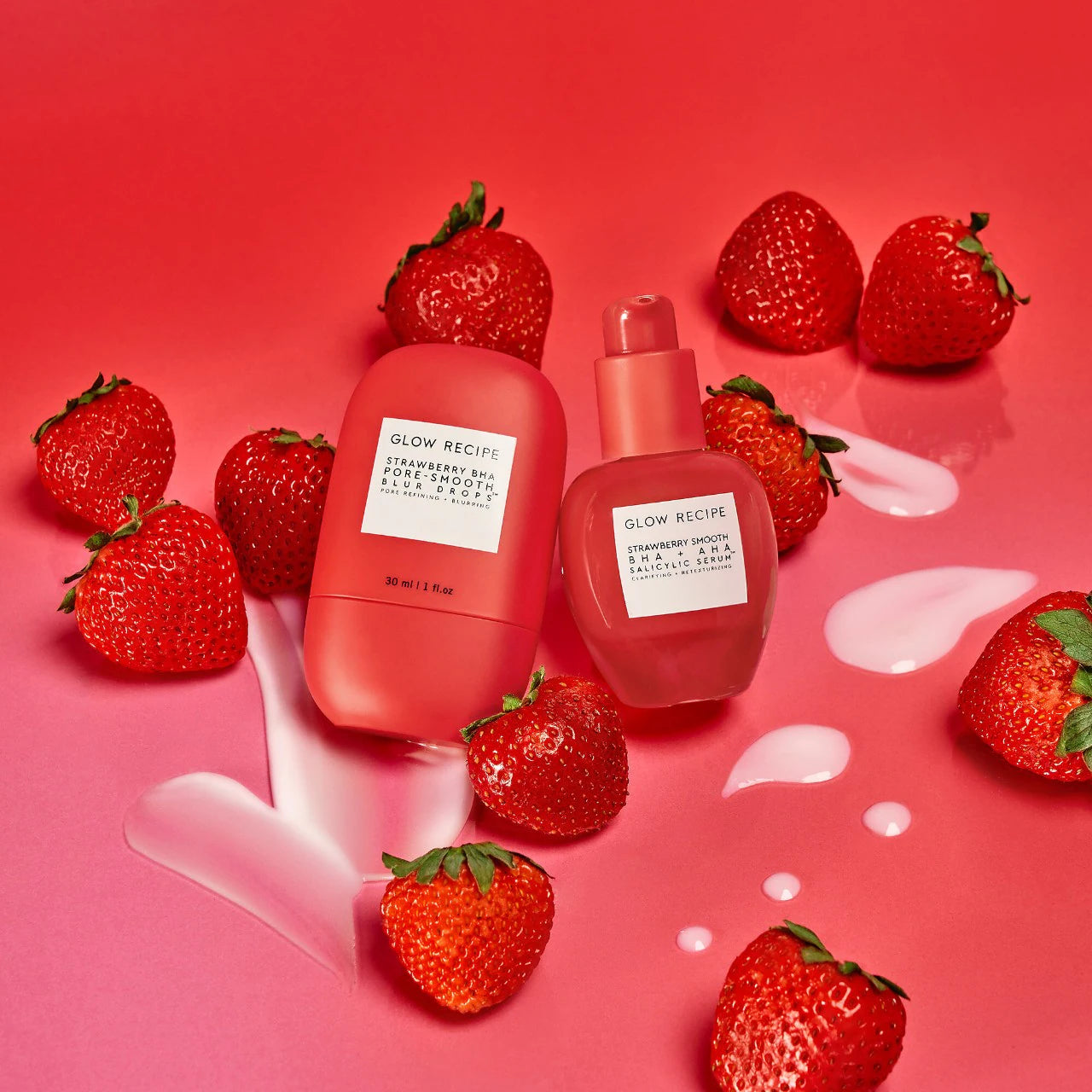 Suero de ácido salicílico BHA + AHA Strawberry Smooth
