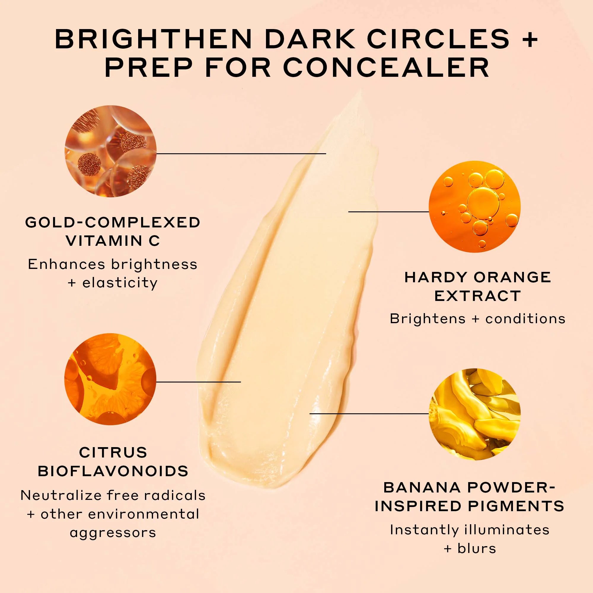 Crema para ojos con vitamina C Banana Bright+ para ojeras