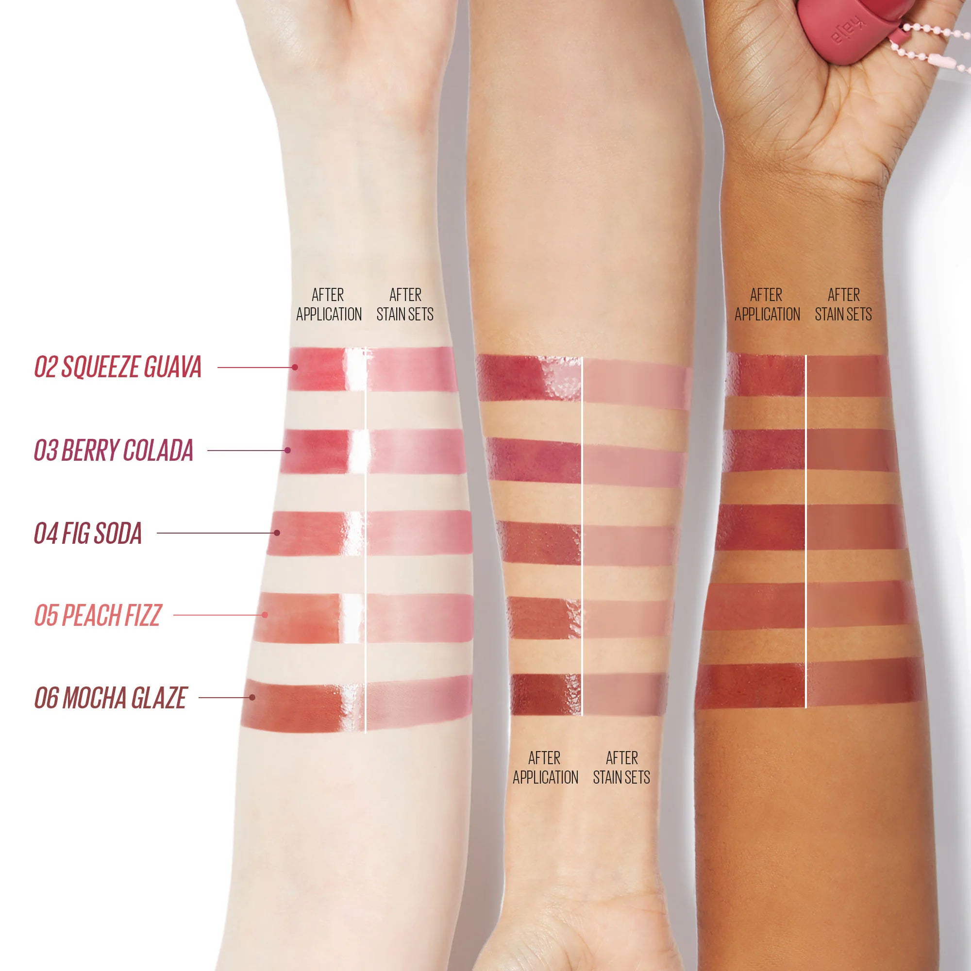 Tinte labial y rubor Jelly Charm Glazed con llavero