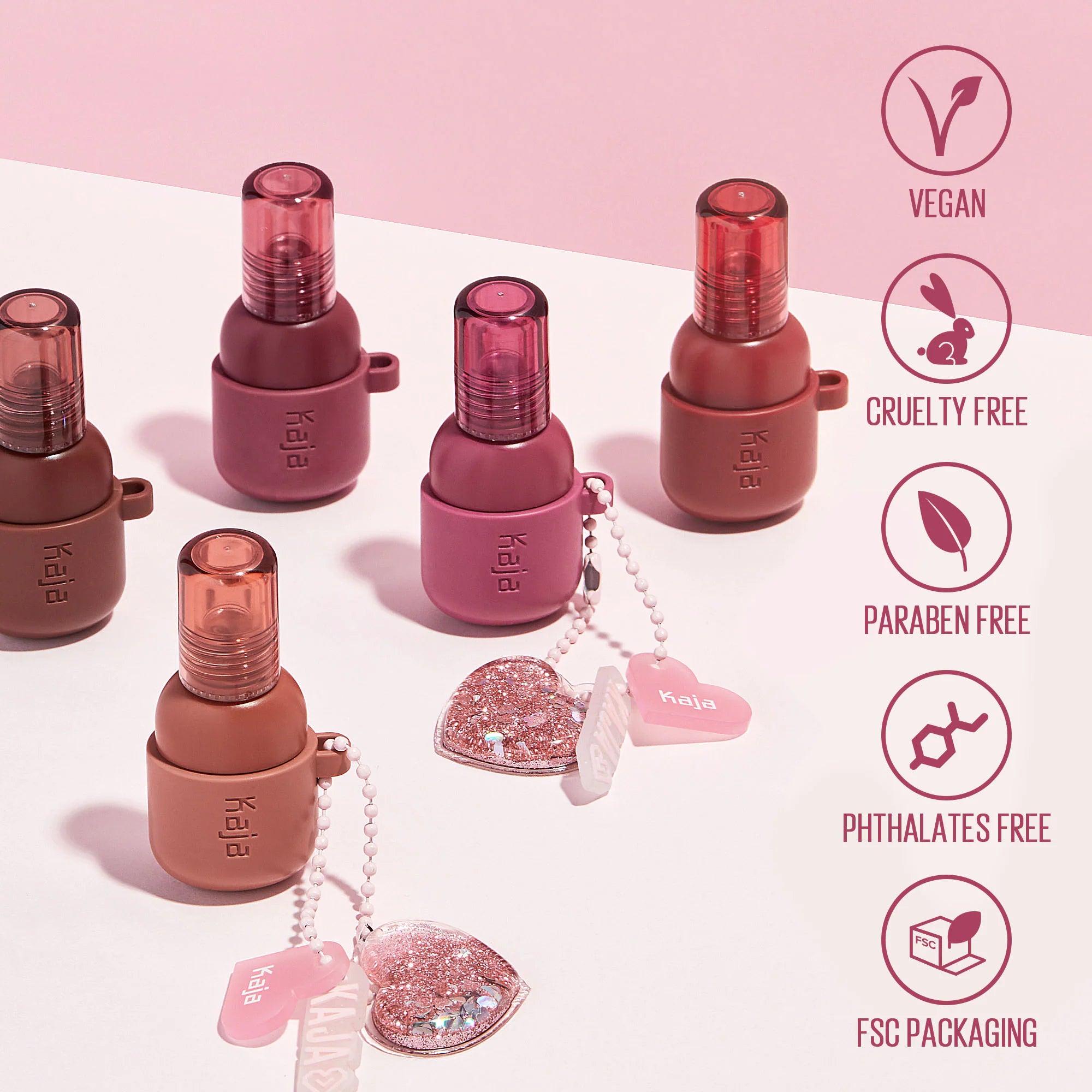 Tinte labial y rubor Jelly Charm Glazed con llavero