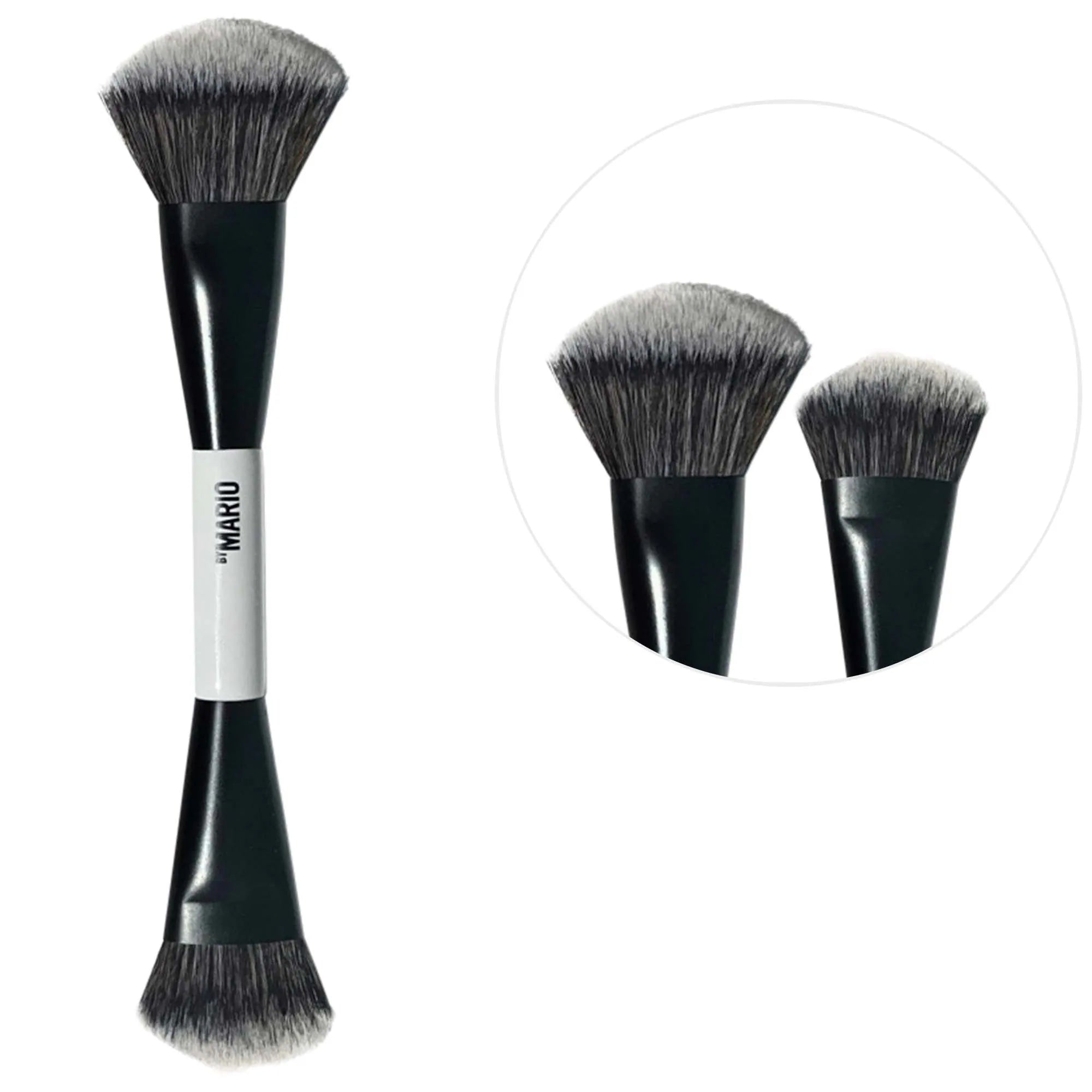 Brocha de doble punta F4 para base y rostro