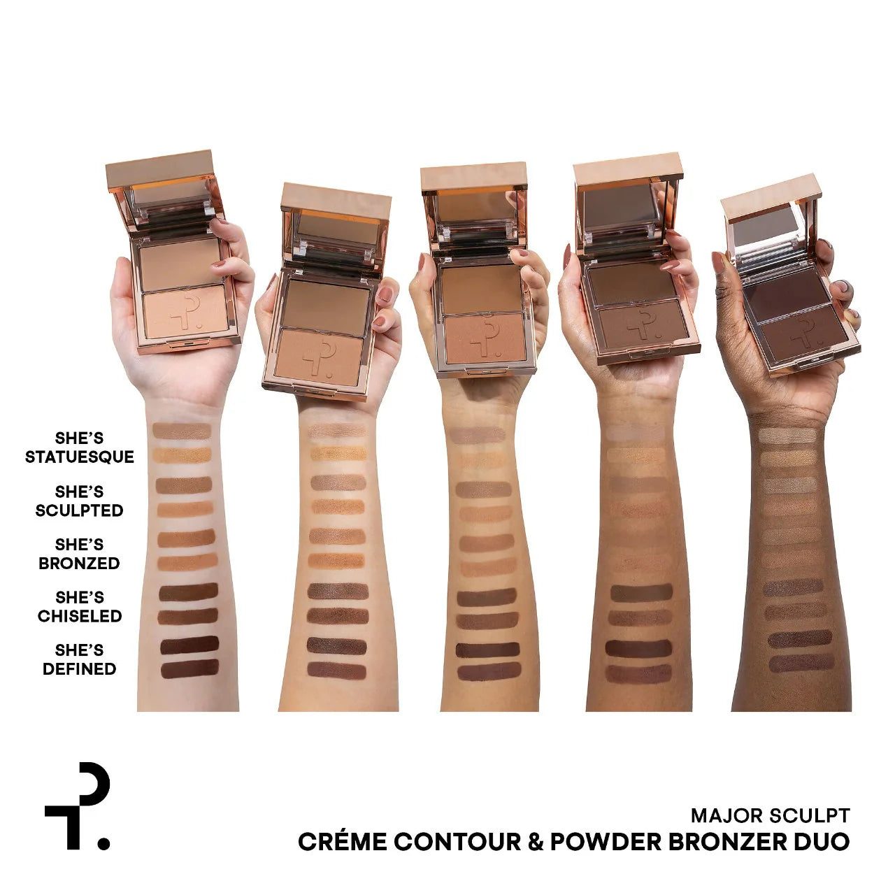 Dúo de crema contorno y bronceador en polvo Major Sculpt