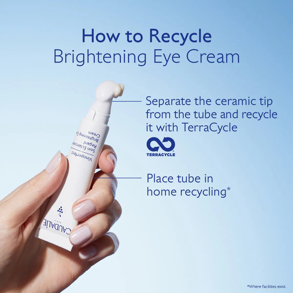 Crema iluminadora para ojos Vinoperfect con niacinamida para ojeras