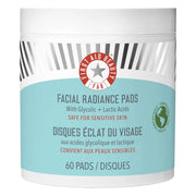 Discos faciales radiantes con ácidos glicólico y láctico: discos exfoliantes con AHA