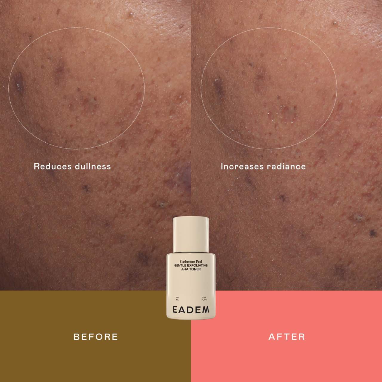 Tónico exfoliante suave Cashmere Peel AHA + PHA con 9 % de ácidos láctico, azelaico y tranexámico