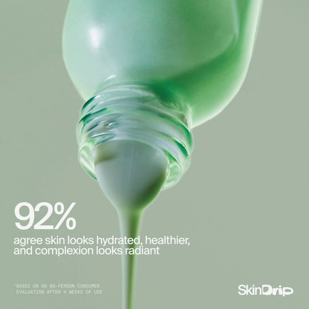 Suero protector Superfood Skin Drip Smooth + Glow con péptidos y niacinamida