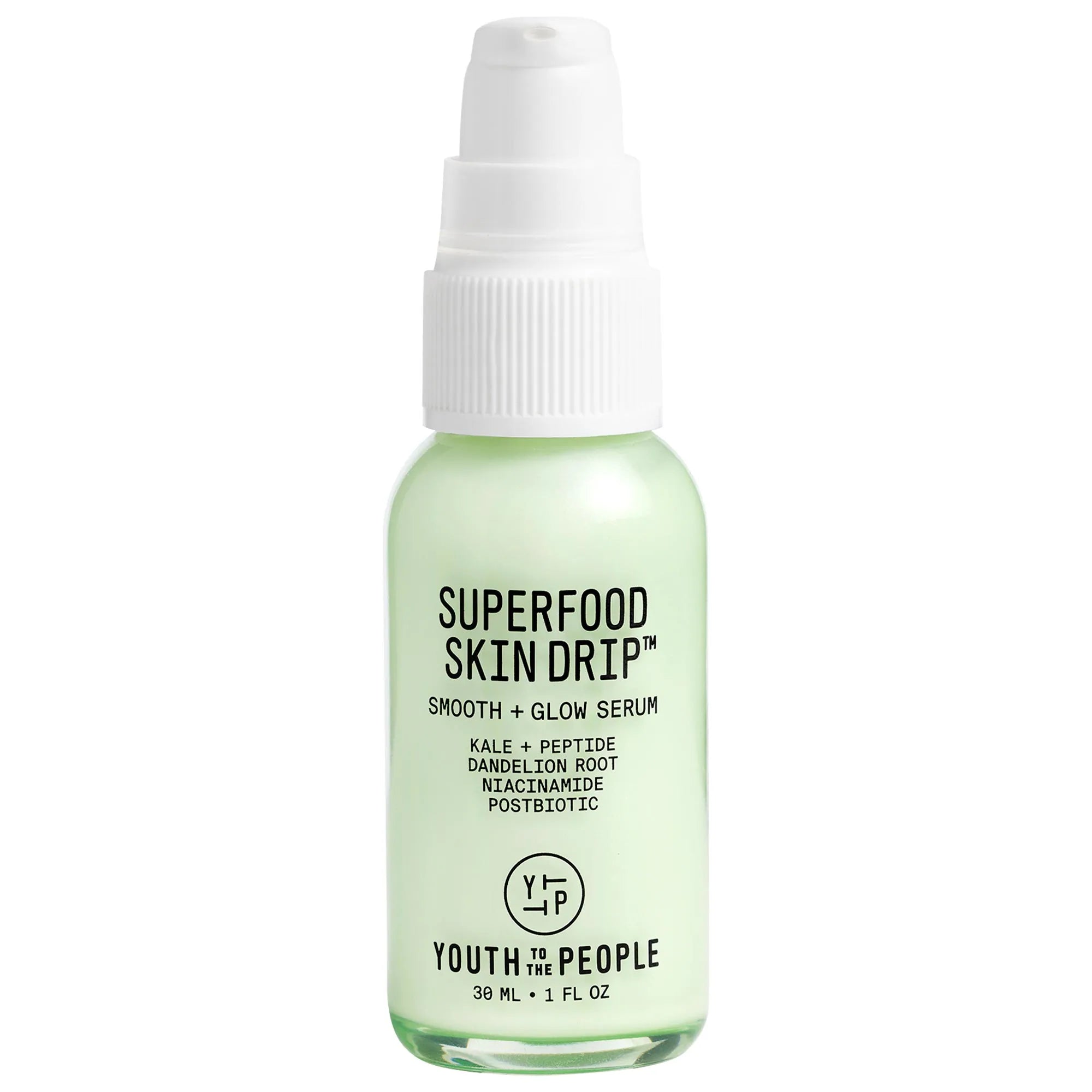 Suero protector Superfood Skin Drip Smooth + Glow con péptidos y niacinamida