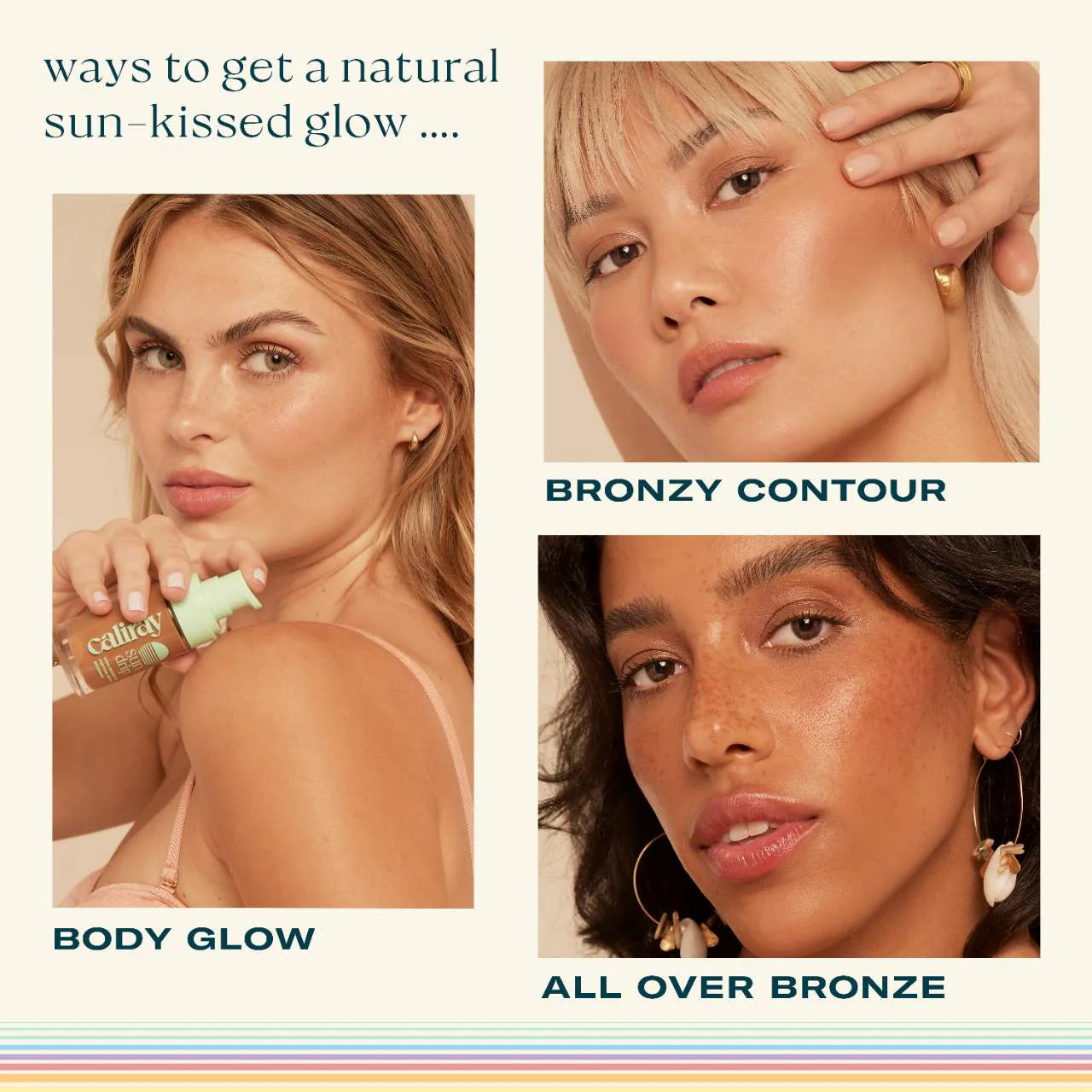 Bronceador líquido luminoso Sundrip con ácido hialurónico y péptidos