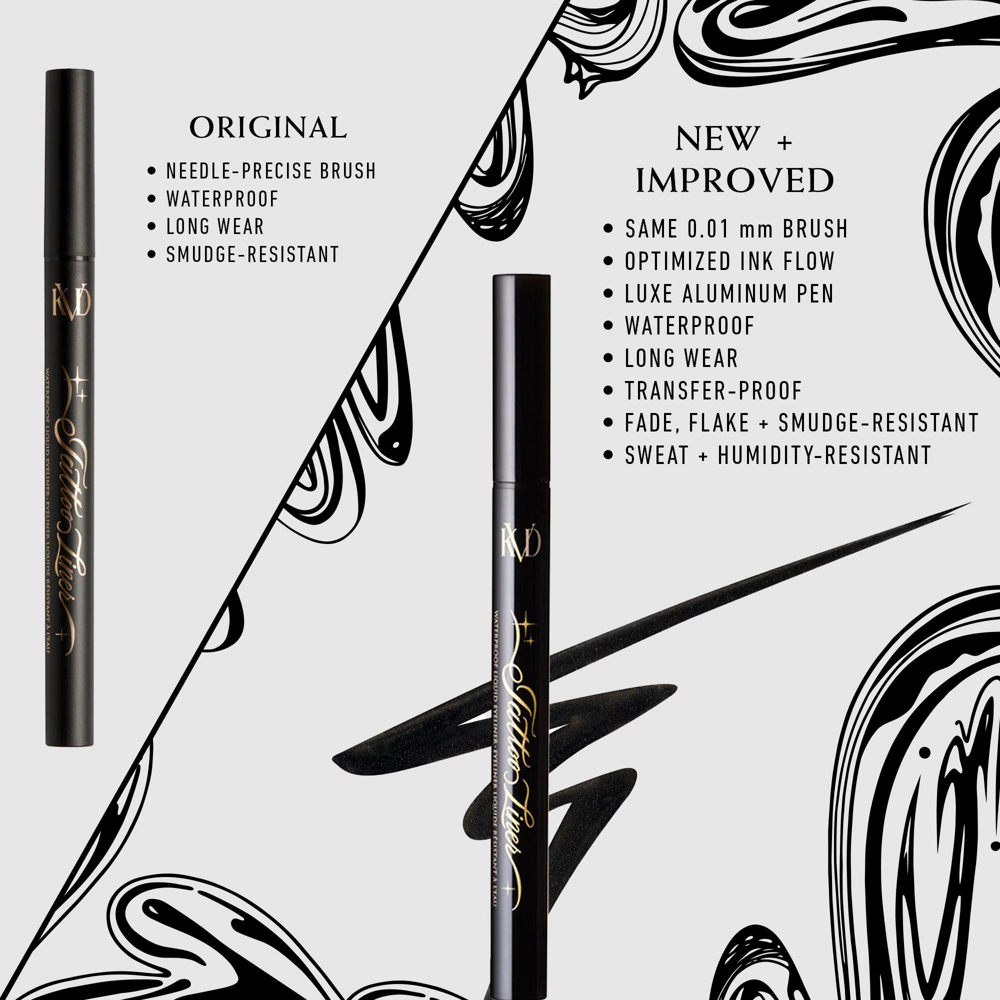 Delineador de ojos líquido impermeable vegano Tattoo Liner