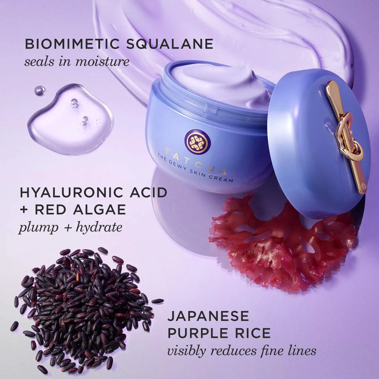 Crema hidratante rellenable The Dewy Skin Cream, rellenadora y voluminizadora
