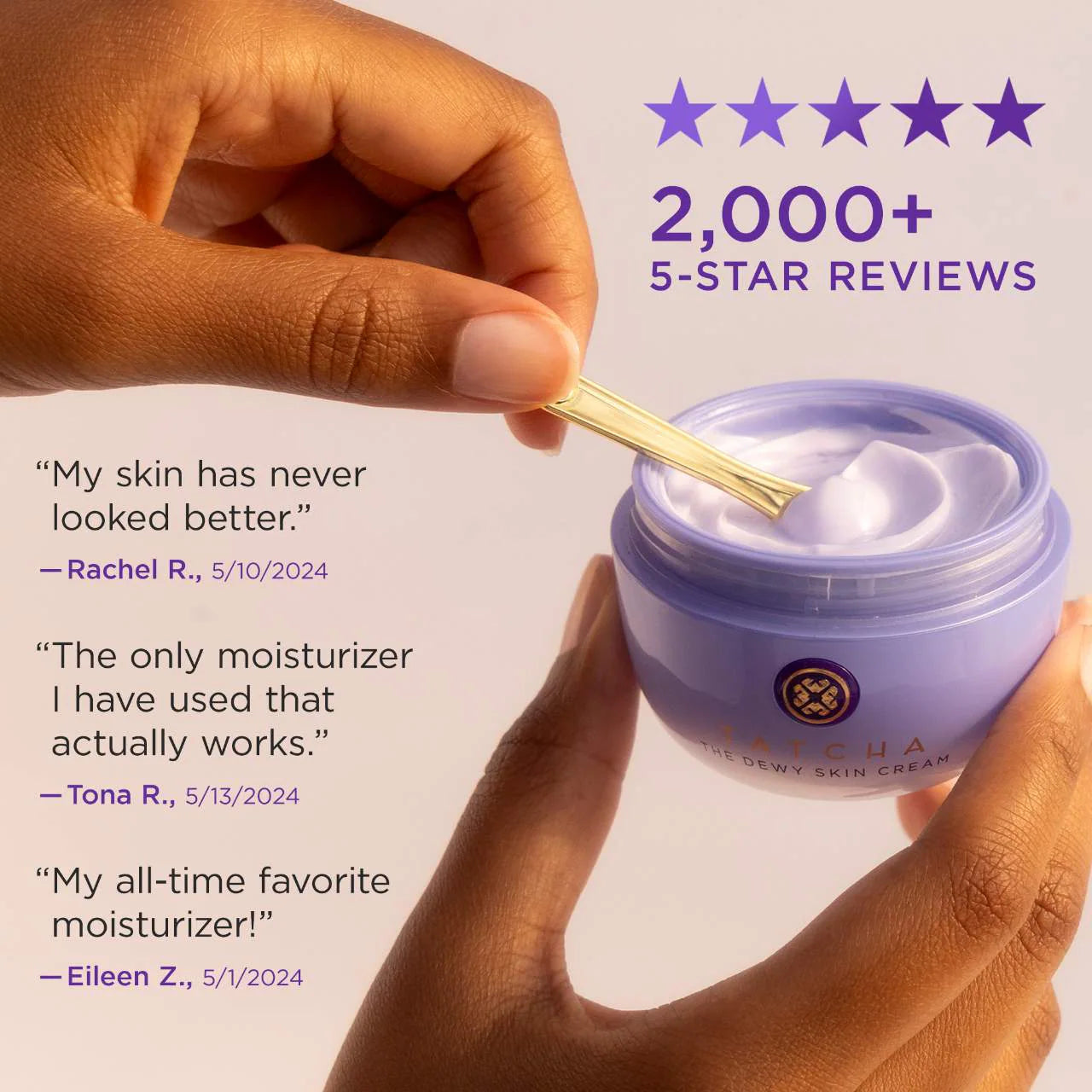 Crema hidratante rellenable The Dewy Skin Cream, rellenadora y voluminizadora