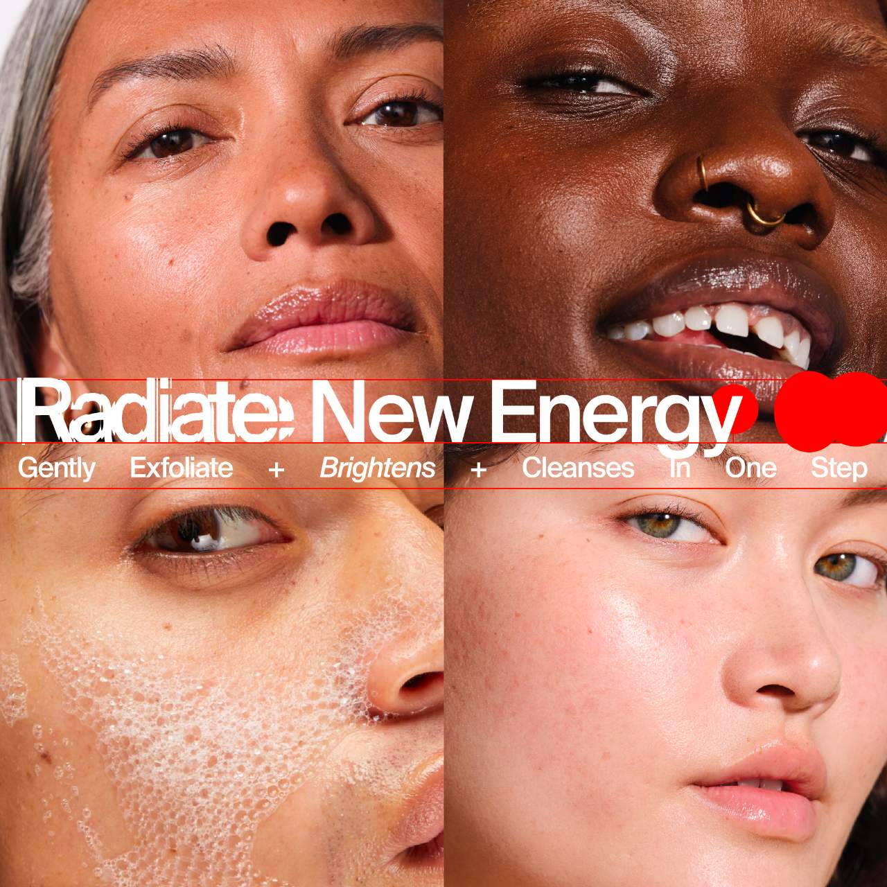 Limpiador exfoliante suave Superfruit con vitamina C y papaya