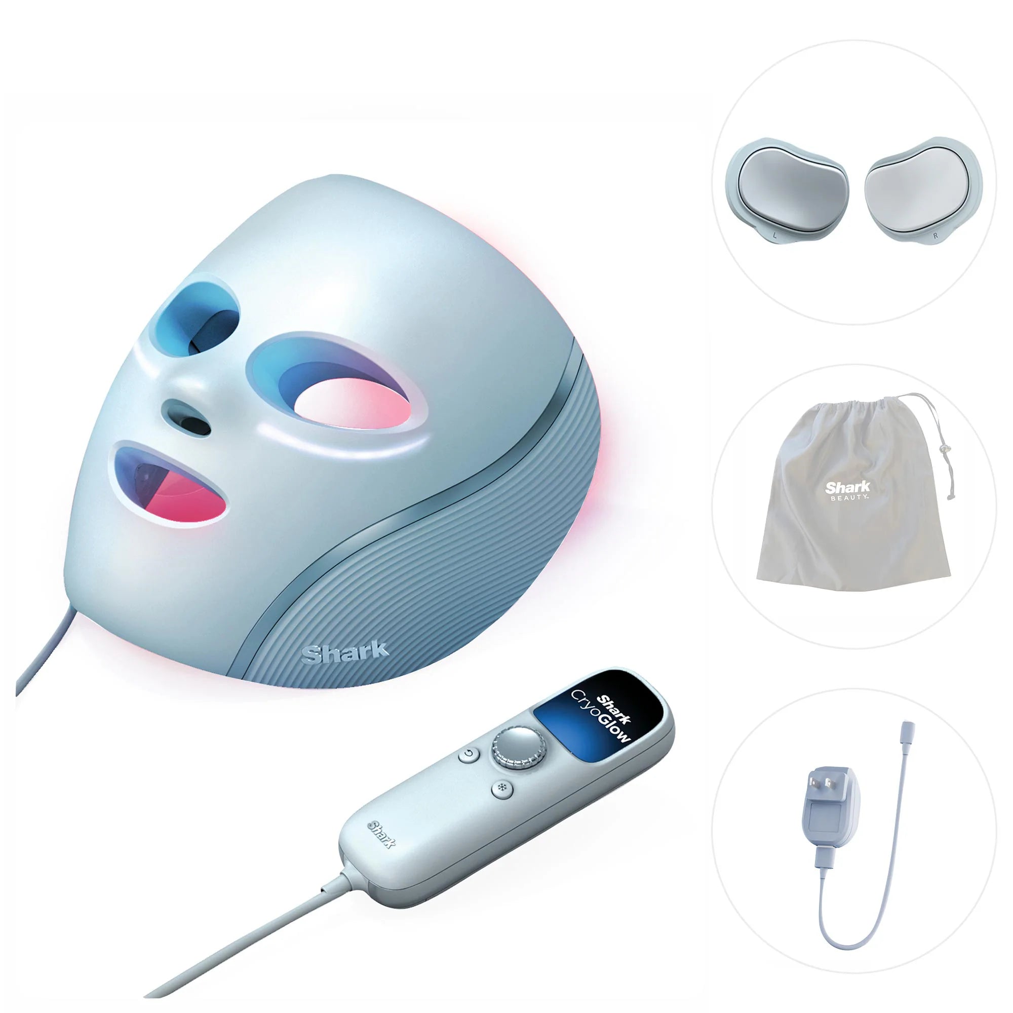 Máscara facial refrescante y LED CryoGlow™