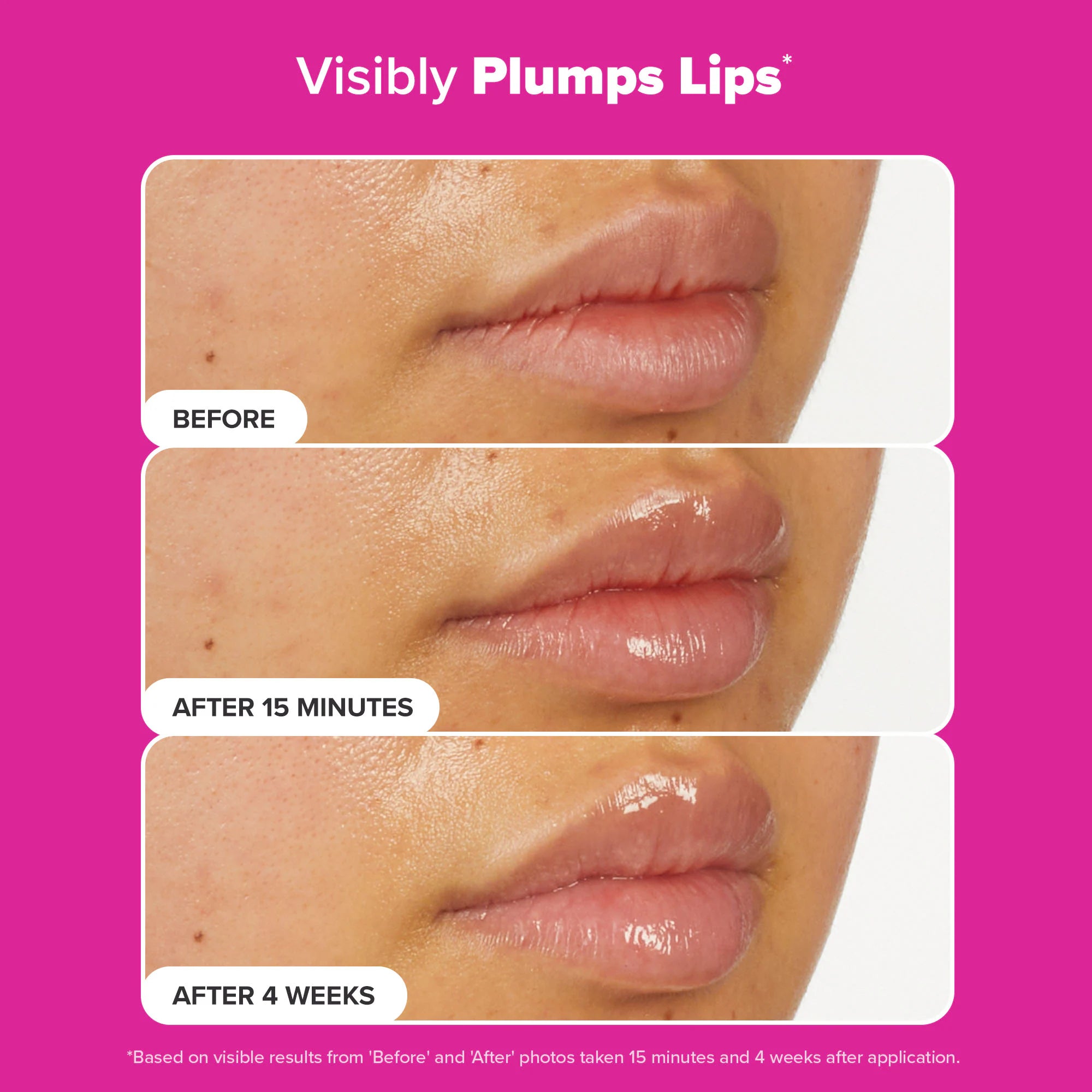 Tratamiento labial con bálsamo brillante voluminizador con péptidos procolágenos