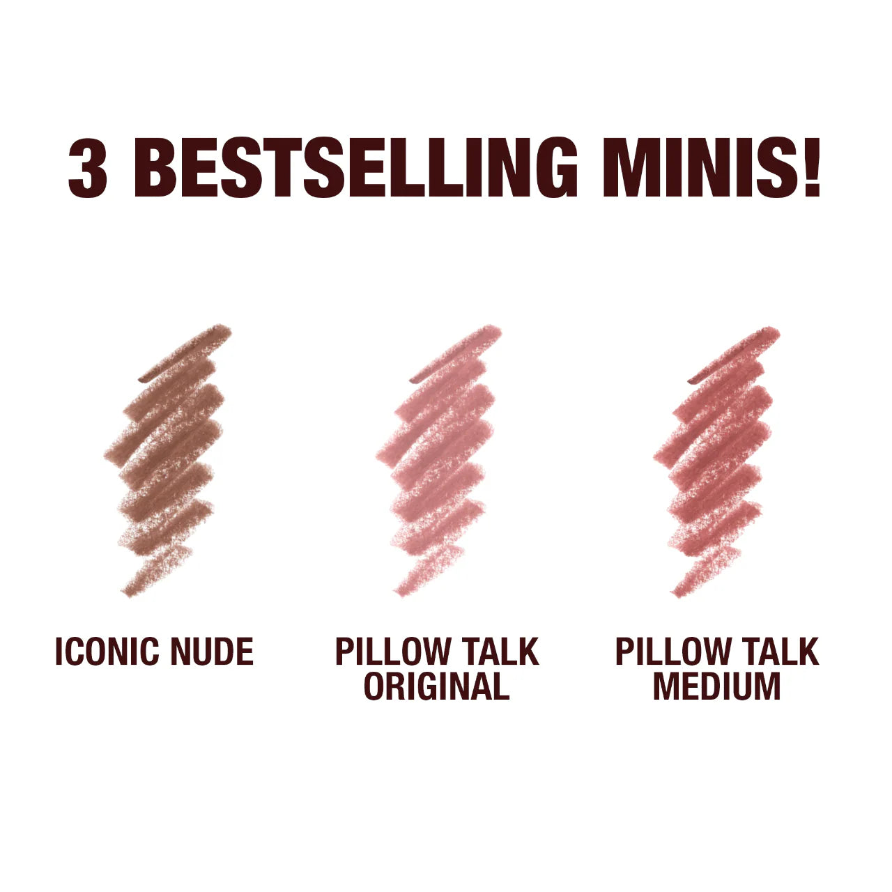 Trío de delineadores de labios Mini Iconic Lip Cheat