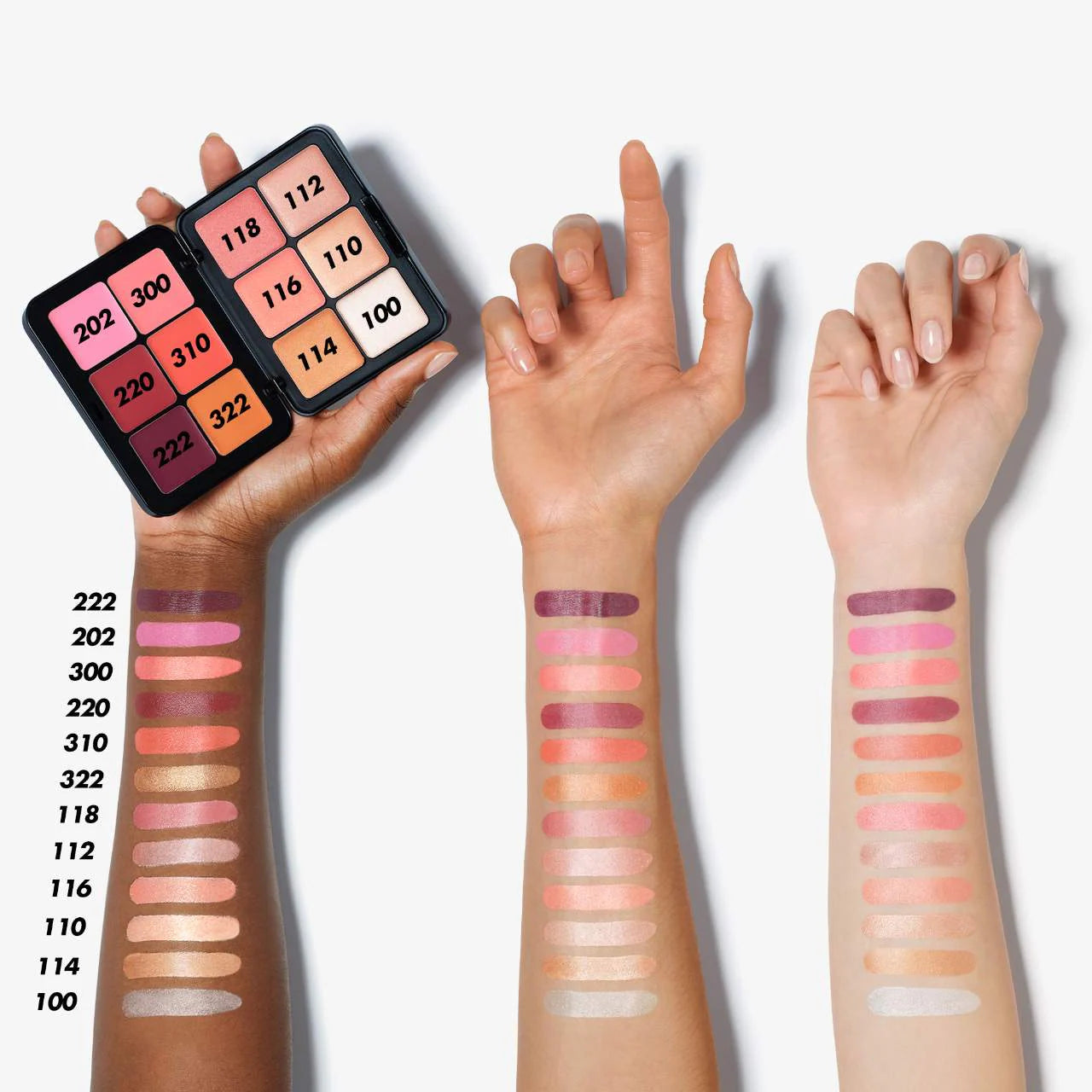 Paleta de crema facial de larga duración Blush &amp; Glow de HD Skin