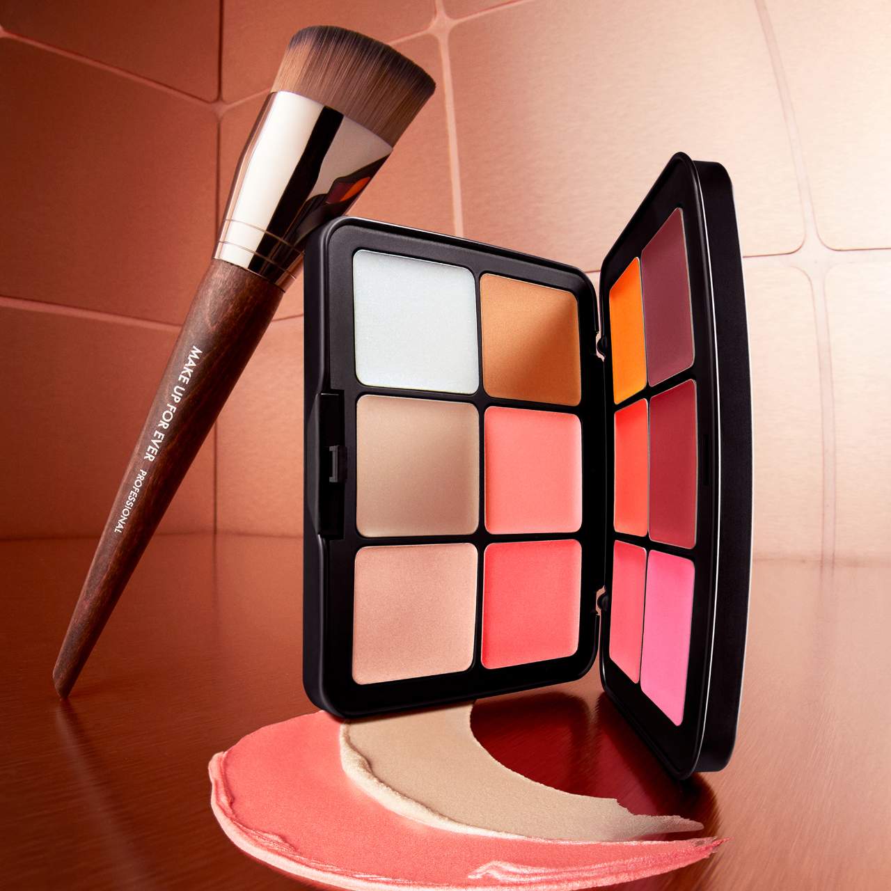 Paleta de crema facial de larga duración Blush &amp; Glow de HD Skin