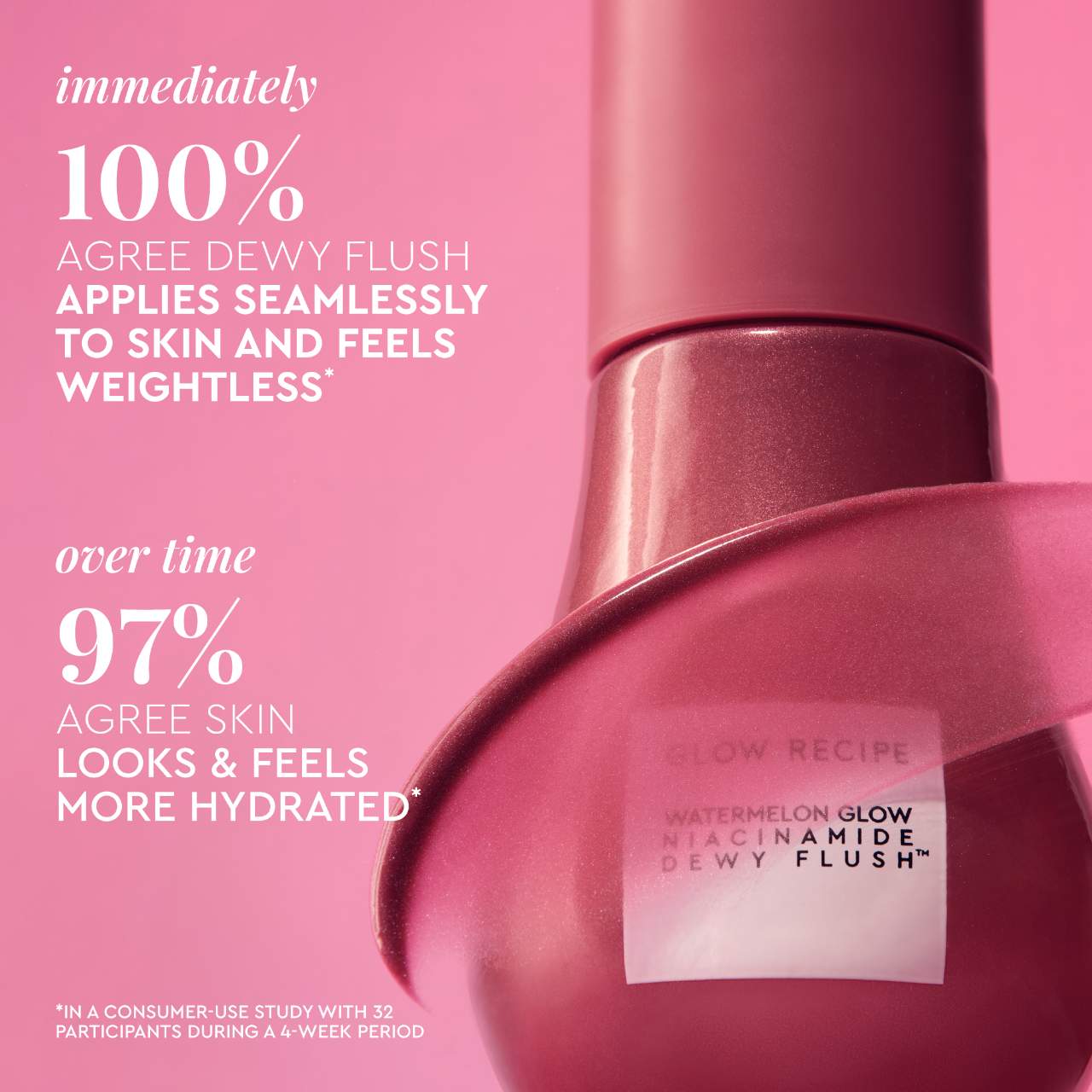 Watermelon Glow Niacinamide Dewy Flush - Suero iluminador rubor