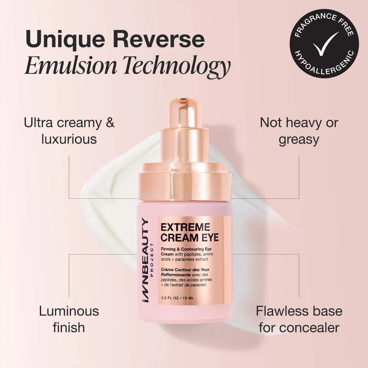 Crema para ojos rellenable reafirmante y contorno de ojos Extreme Cream