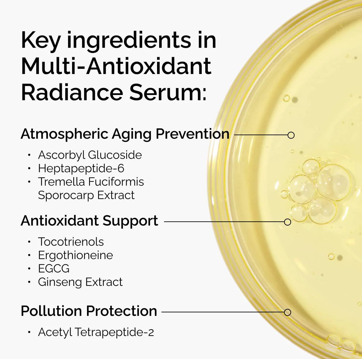 Suero iluminador multiantioxidante con vitamina C y ginseng